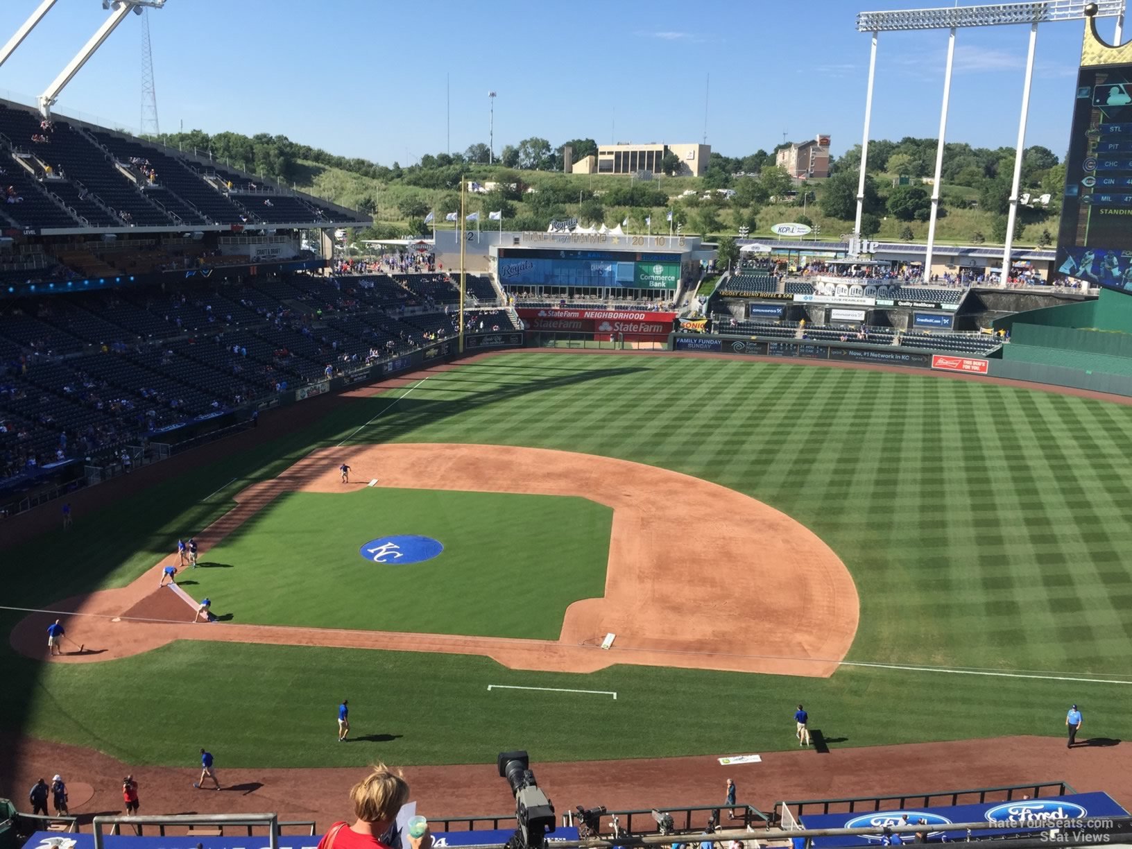 section 429, row h seat view  - kauffman stadium