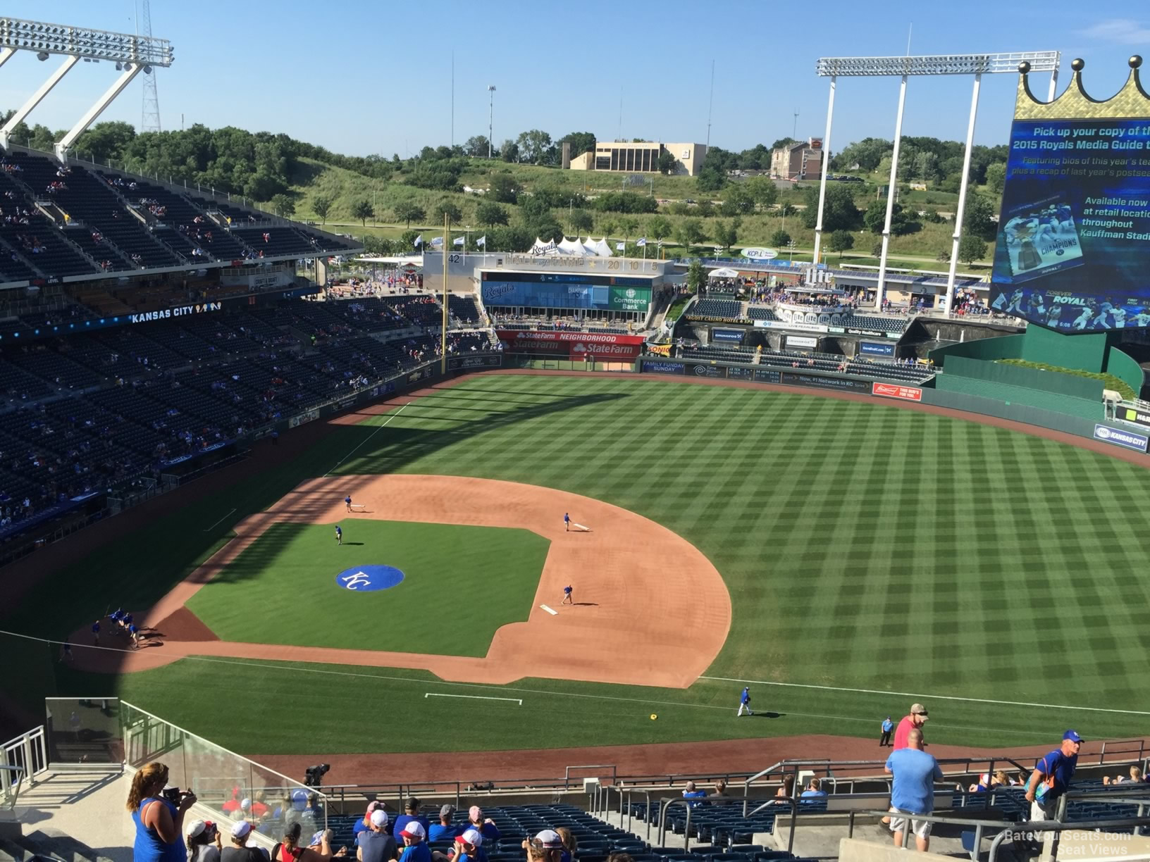 section 429, row hh seat view - kauffman stadium