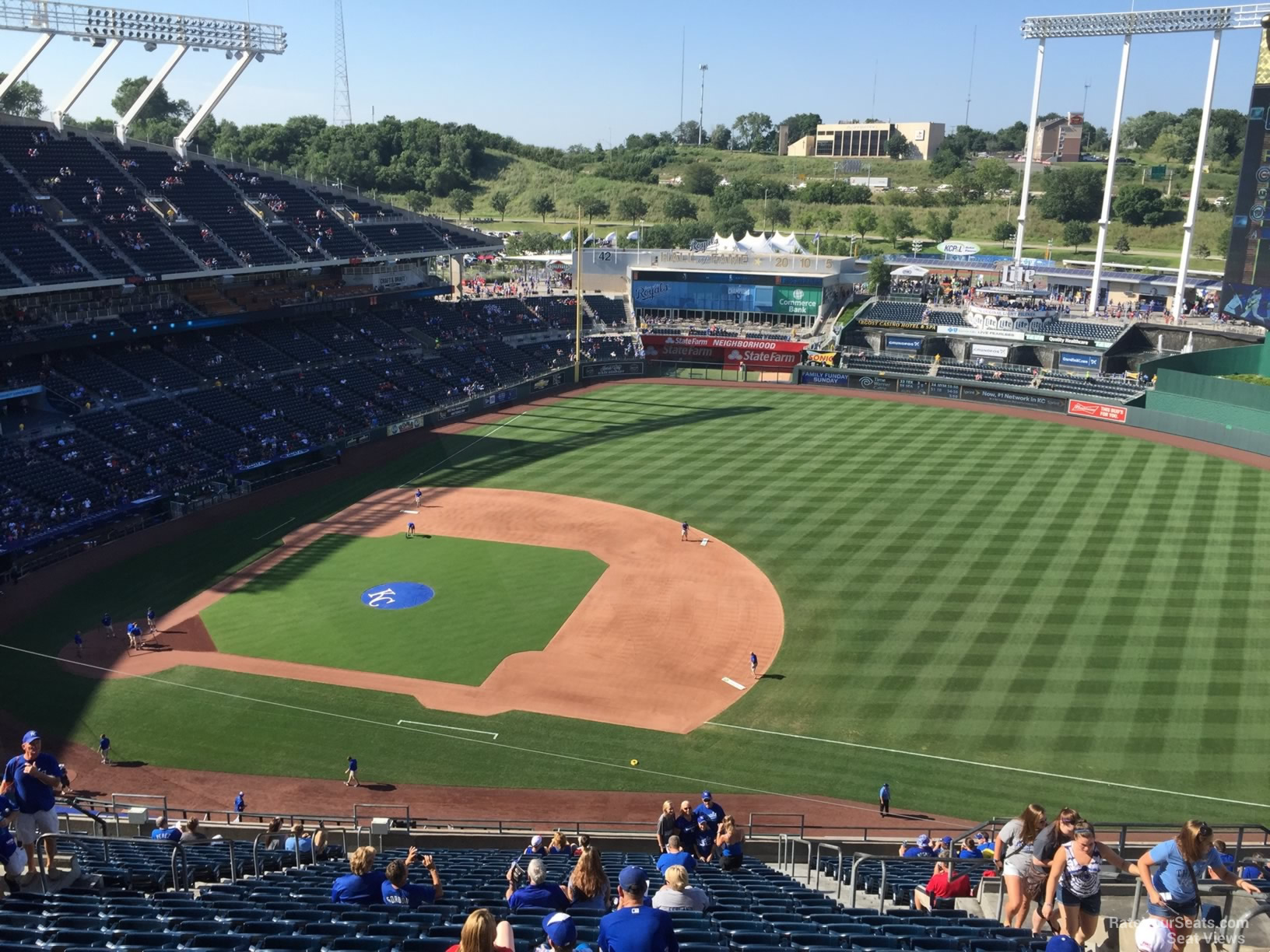 section 431, row hh seat view  - kauffman stadium