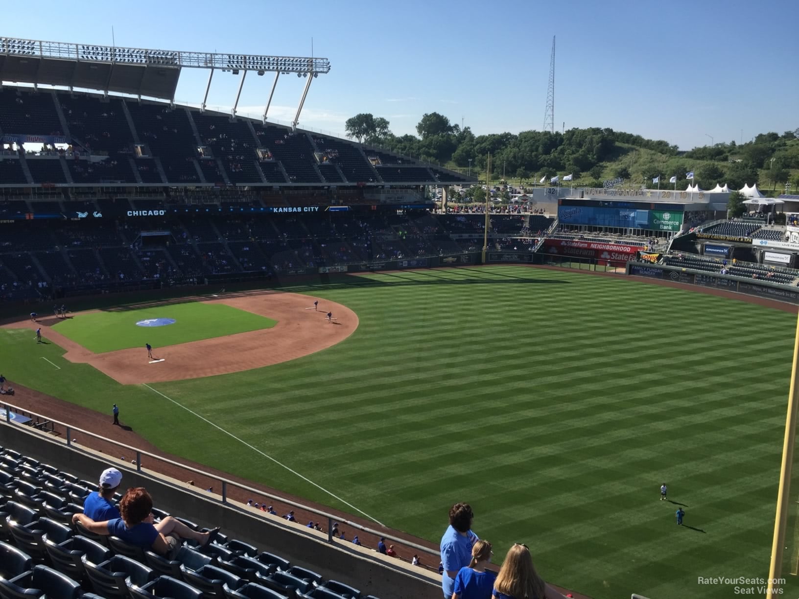 section 439, row h seat view  - kauffman stadium