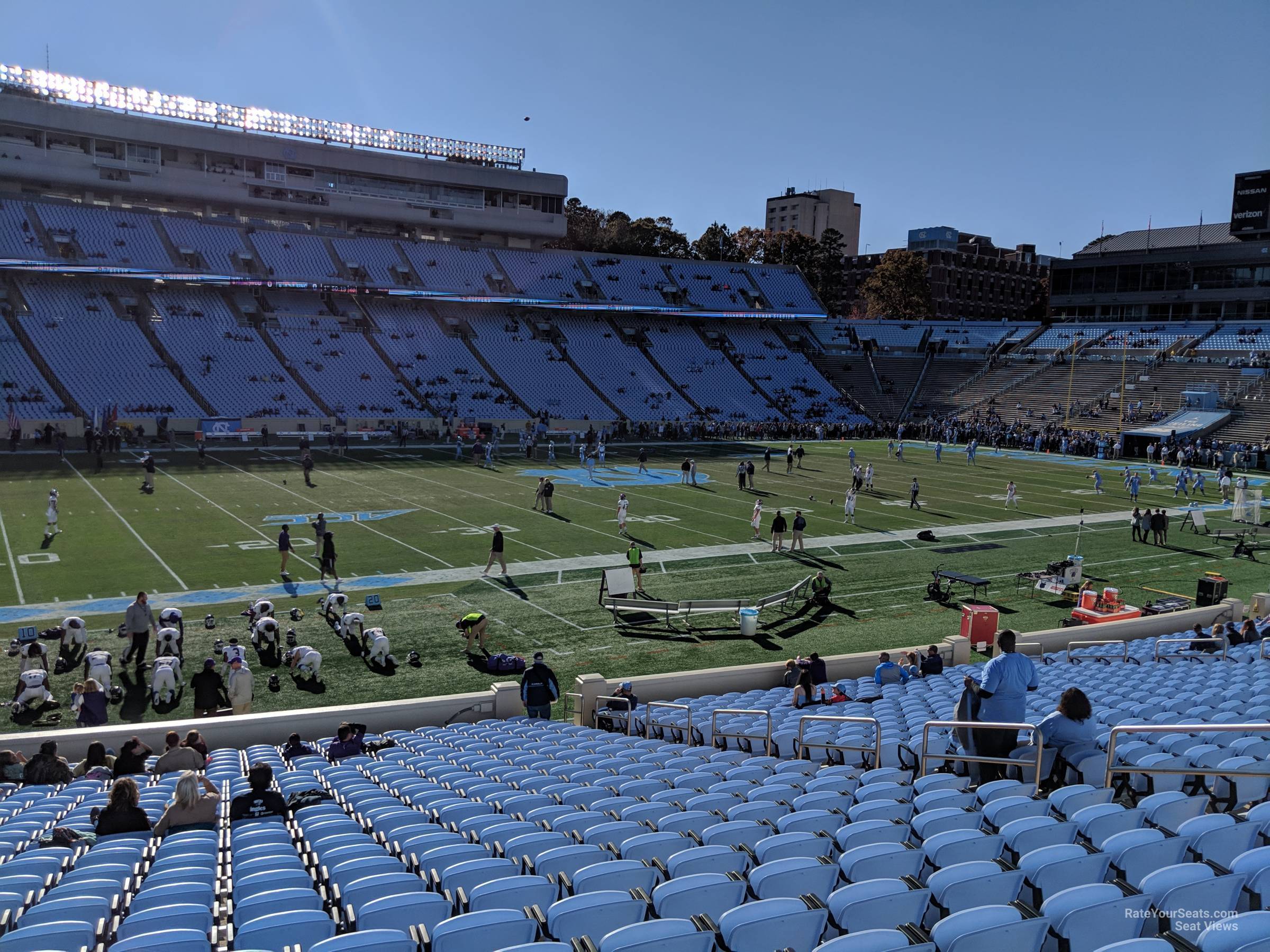 section 103, row aa seat view  - kenan memorial stadium