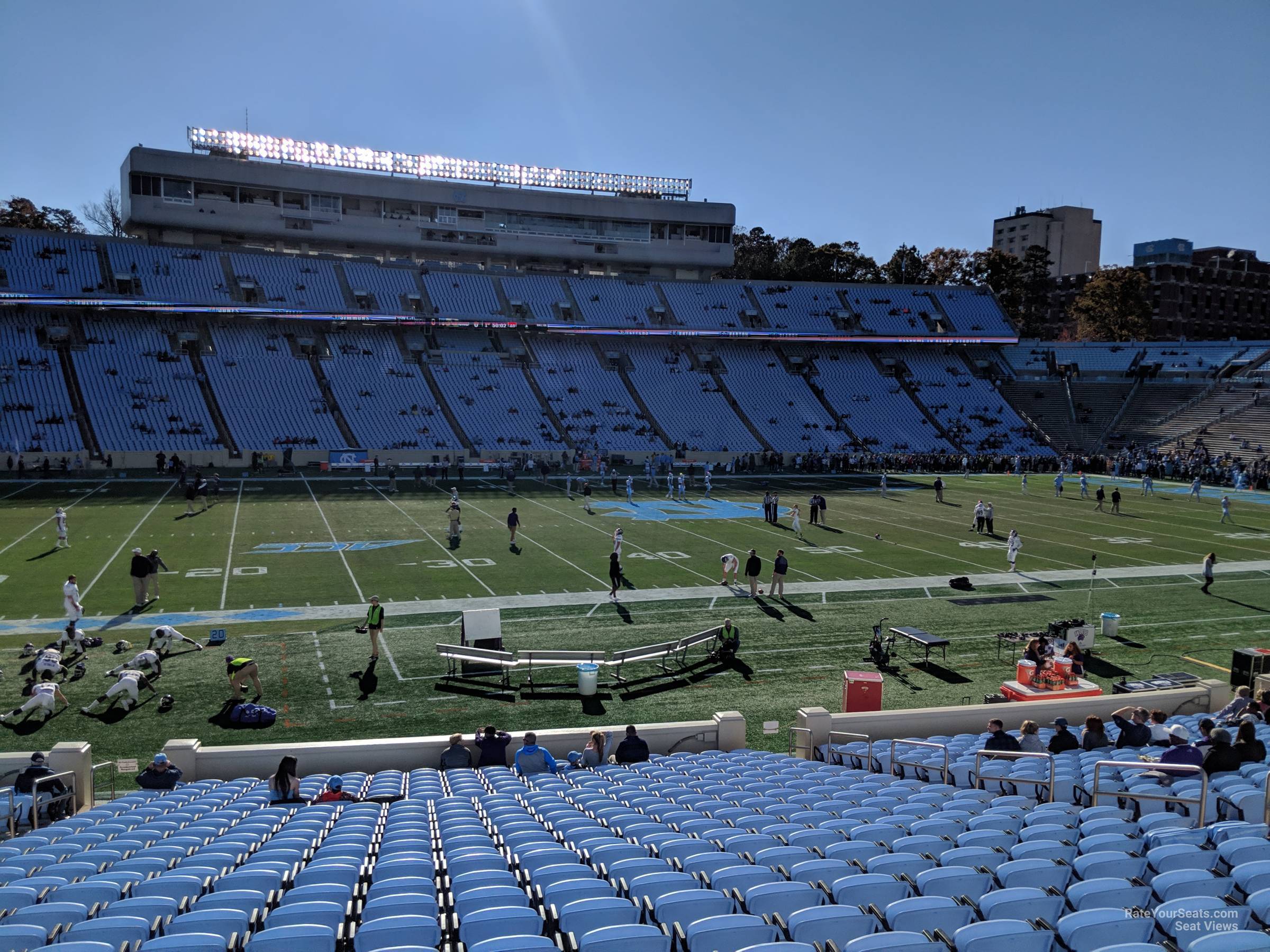 section 104, row aa seat view  - kenan memorial stadium