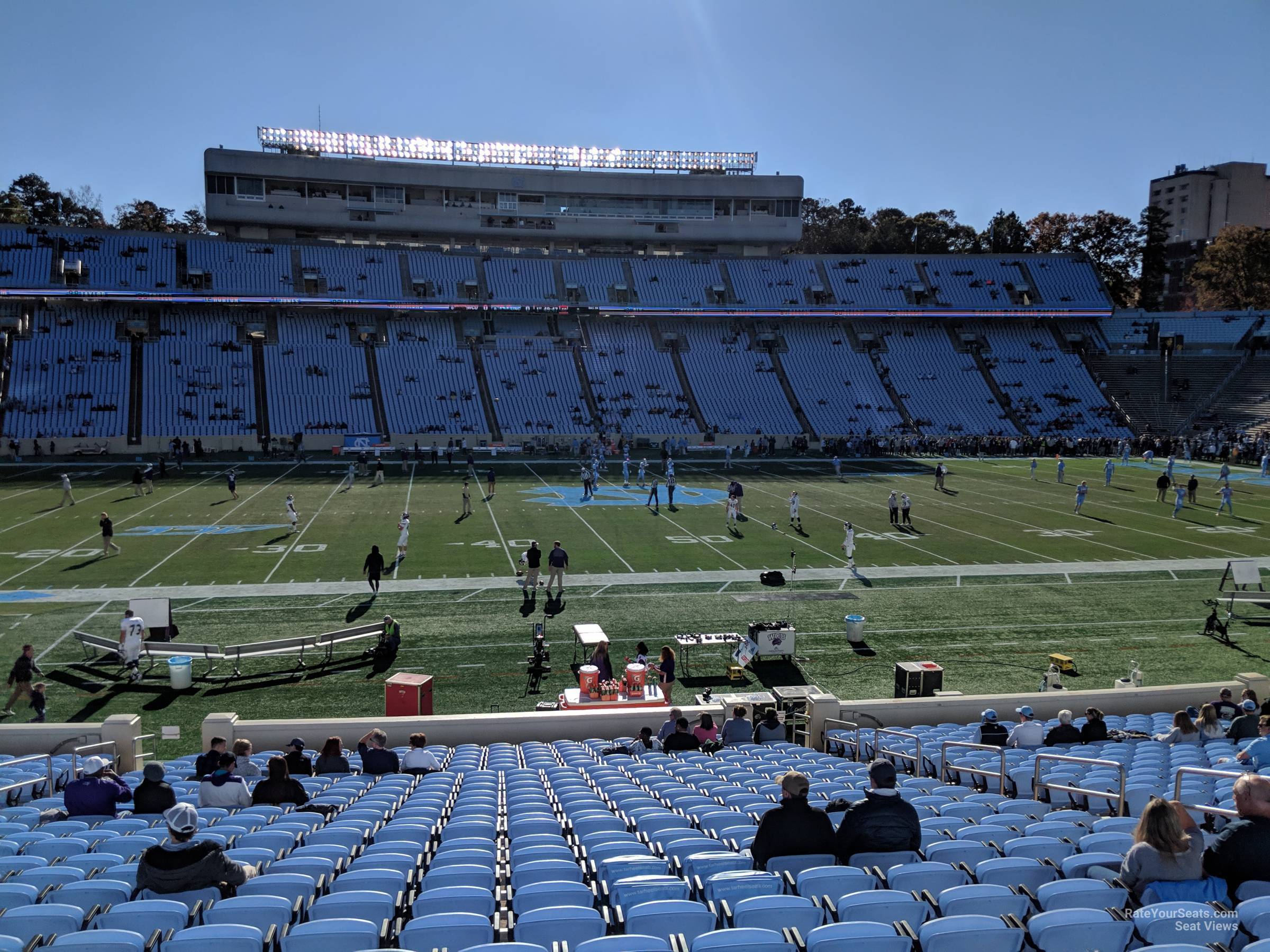 section 105, row aa seat view  - kenan memorial stadium