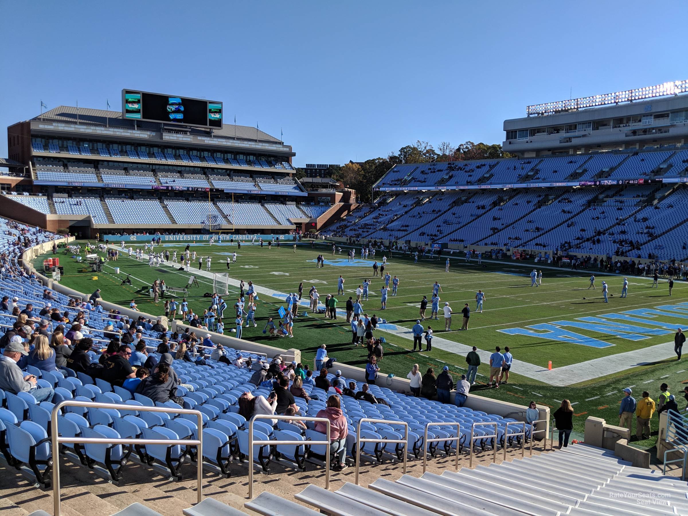 section 112, row aa seat view  - kenan stadium