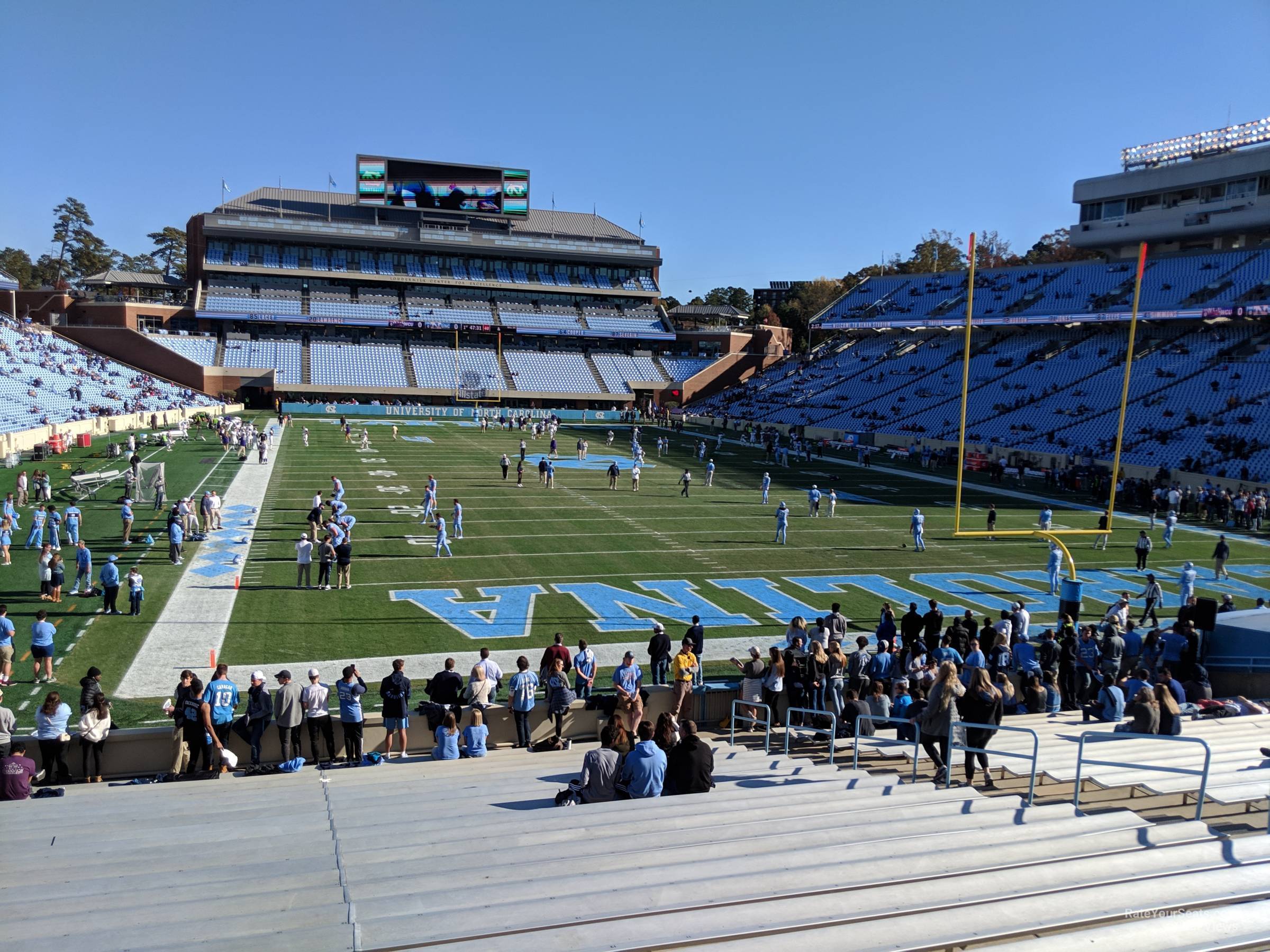 section 114, row aa seat view  - kenan memorial stadium