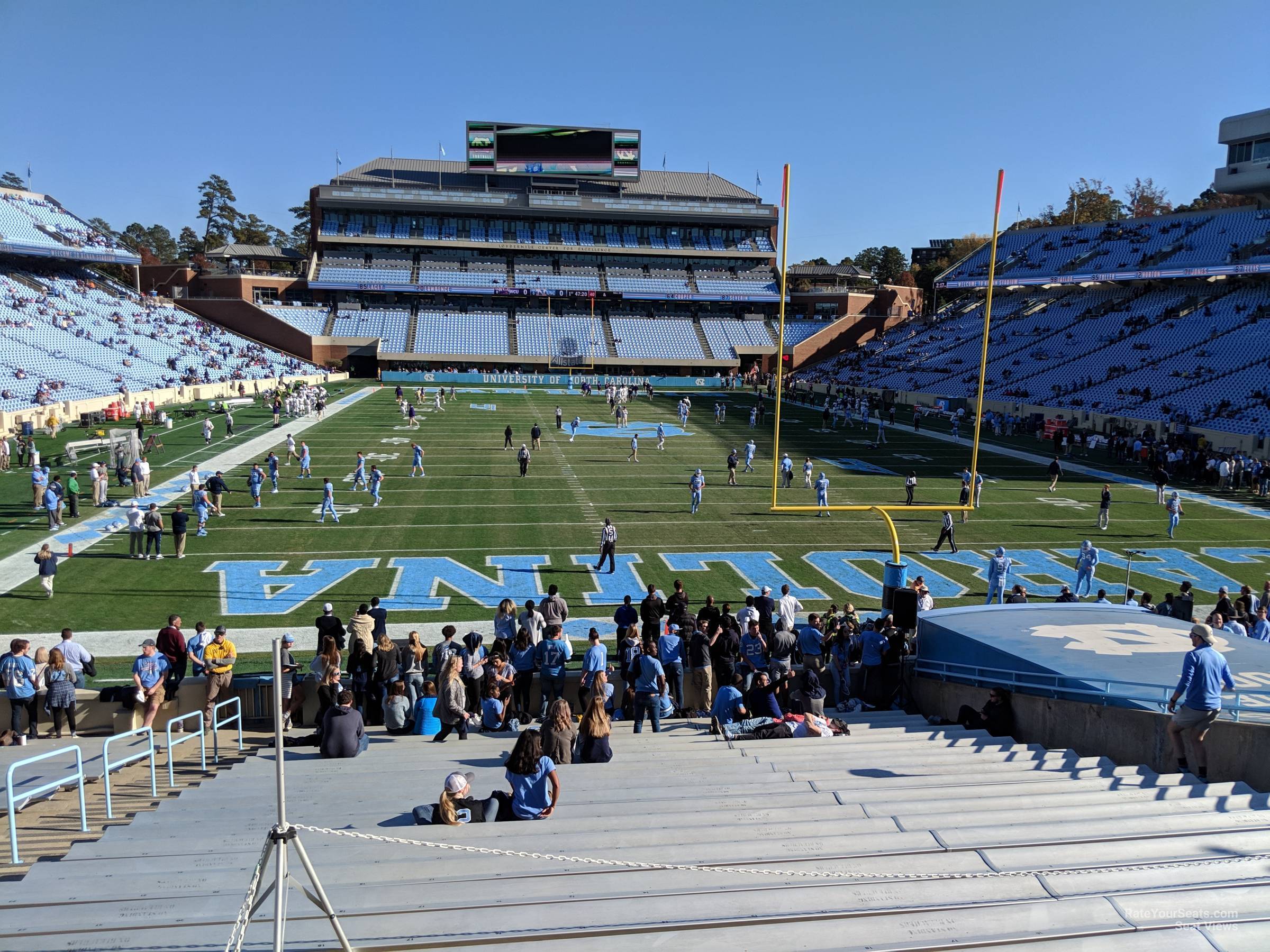 section 115, row aa seat view  - kenan memorial stadium