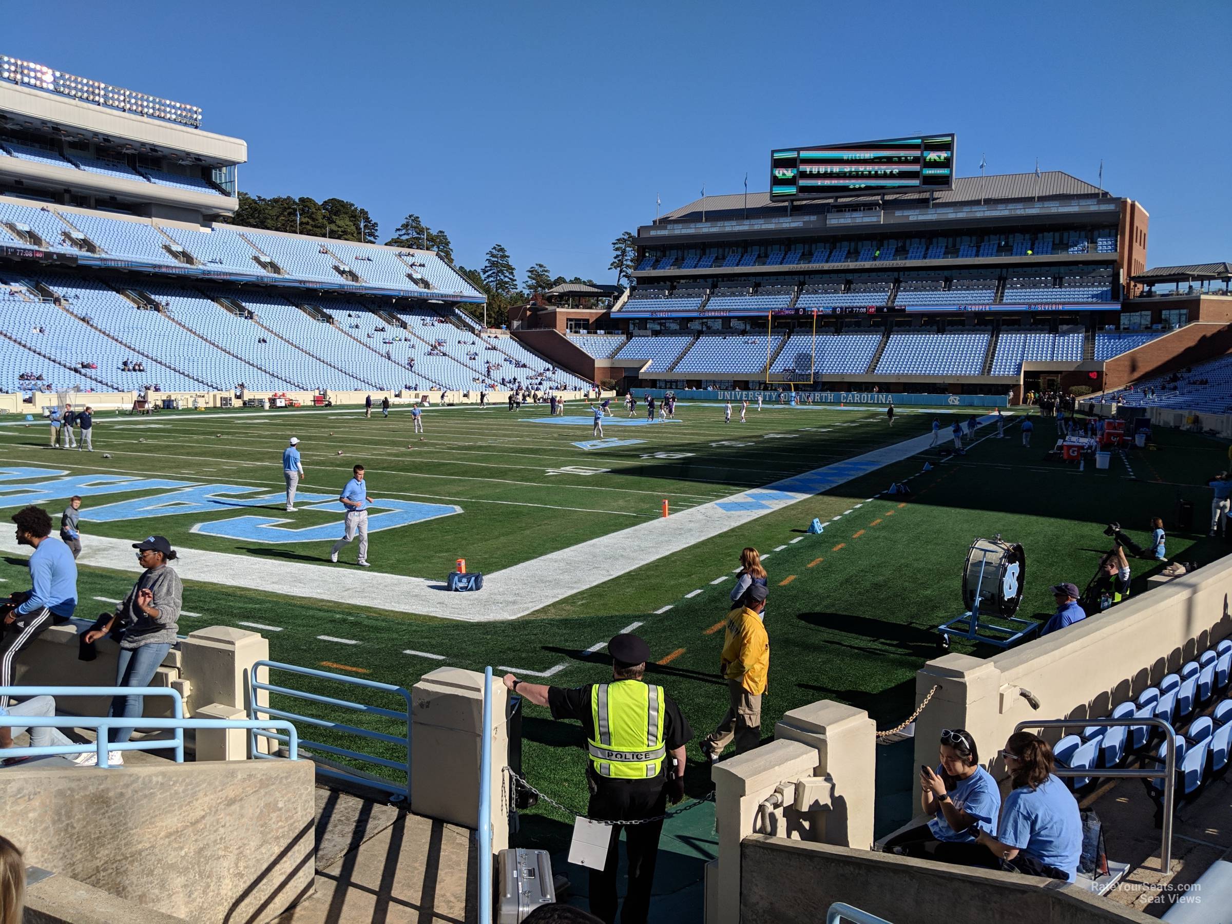 section 118, row i seat view  - kenan memorial stadium