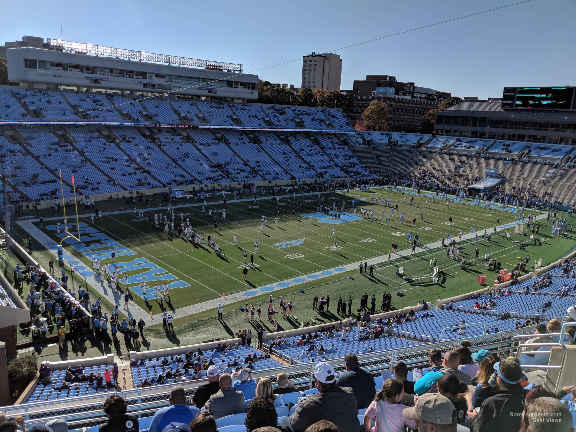 section 200, row k seat view  - kenan memorial stadium