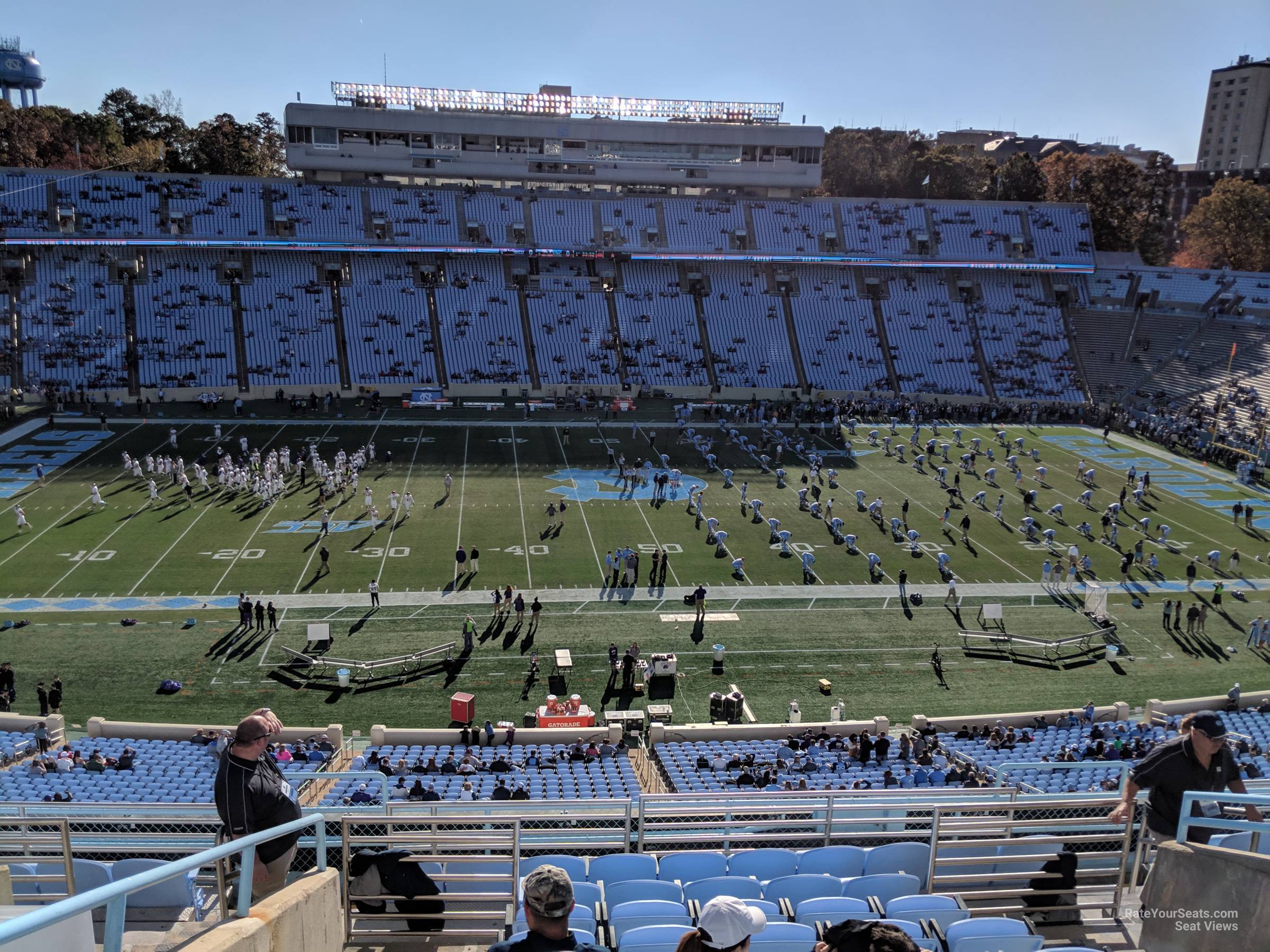 section 205, row k seat view  - kenan memorial stadium