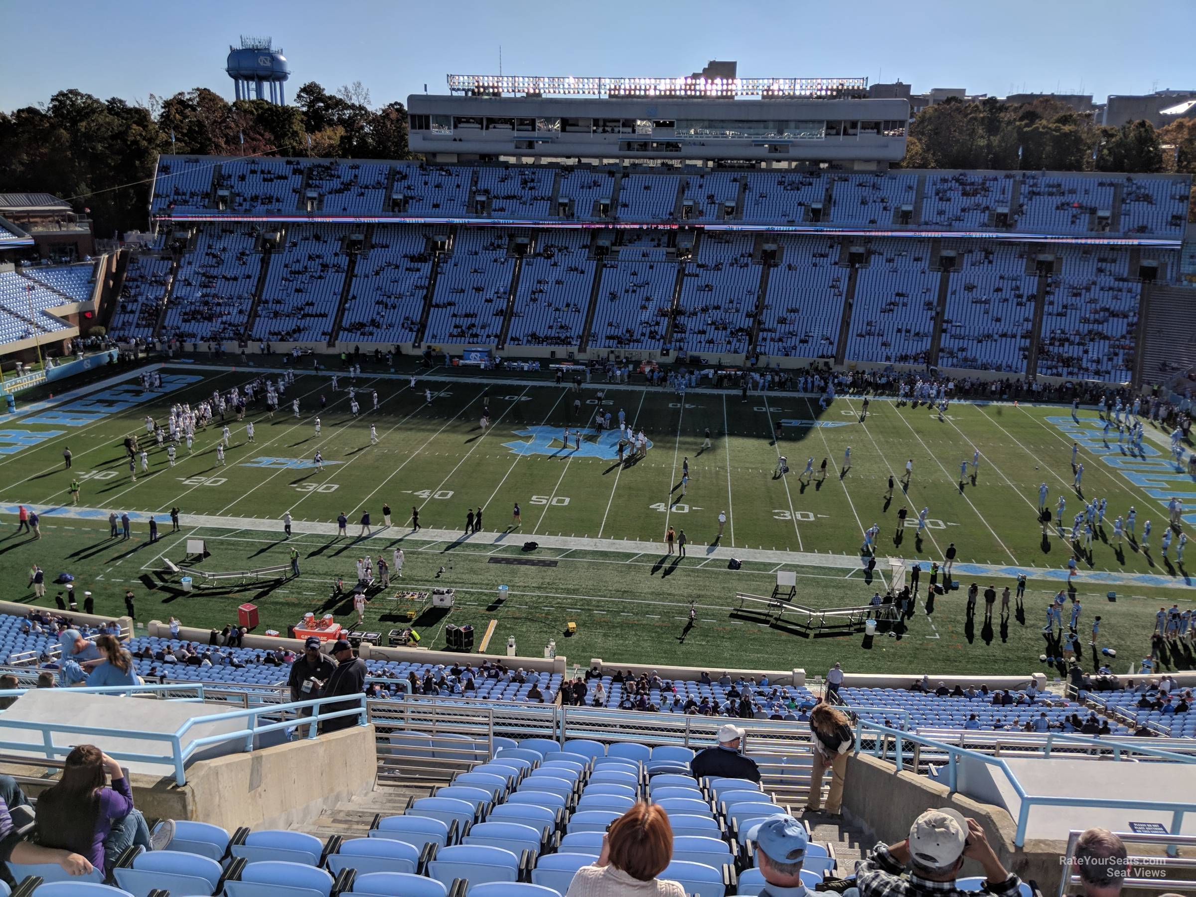 section 207, row r seat view  - kenan memorial stadium