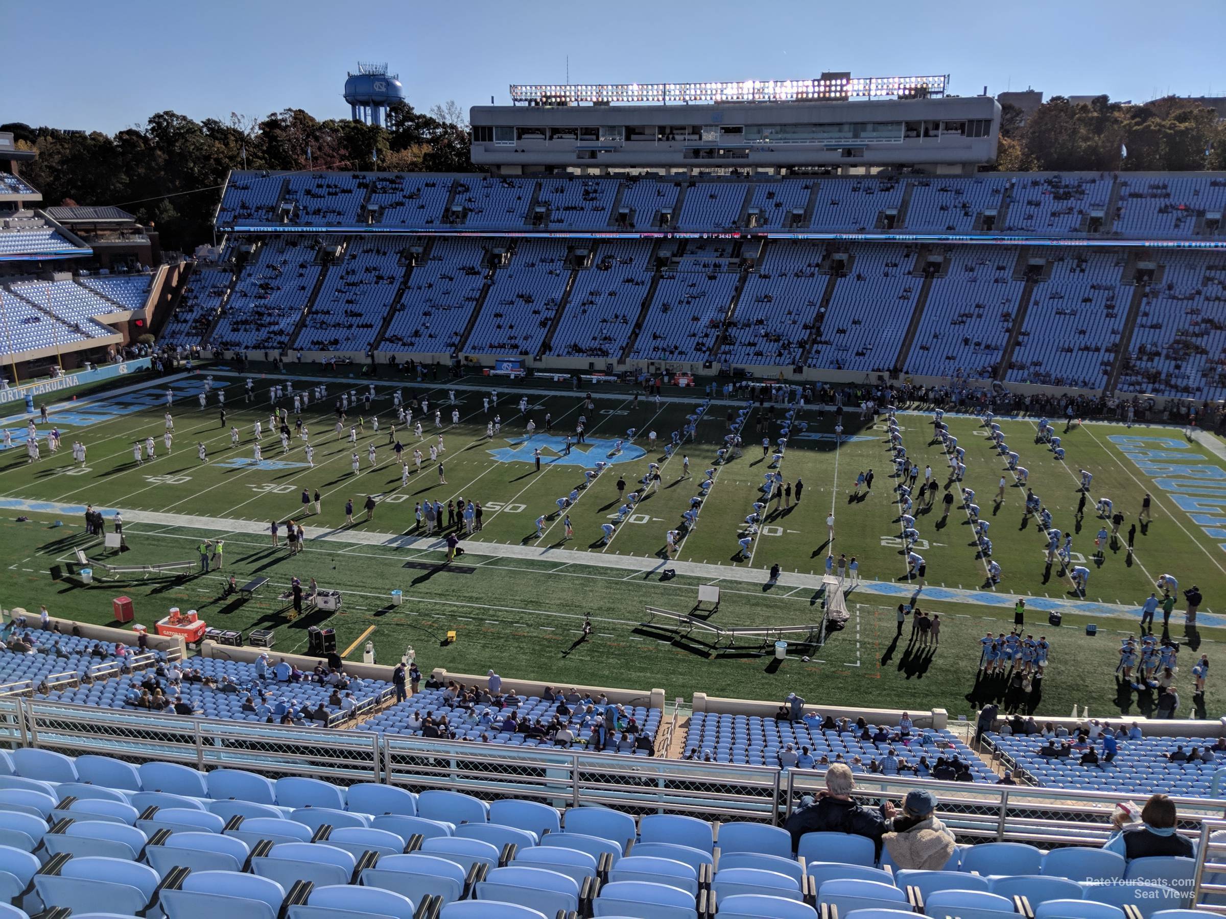 section 208, row k seat view  - kenan stadium