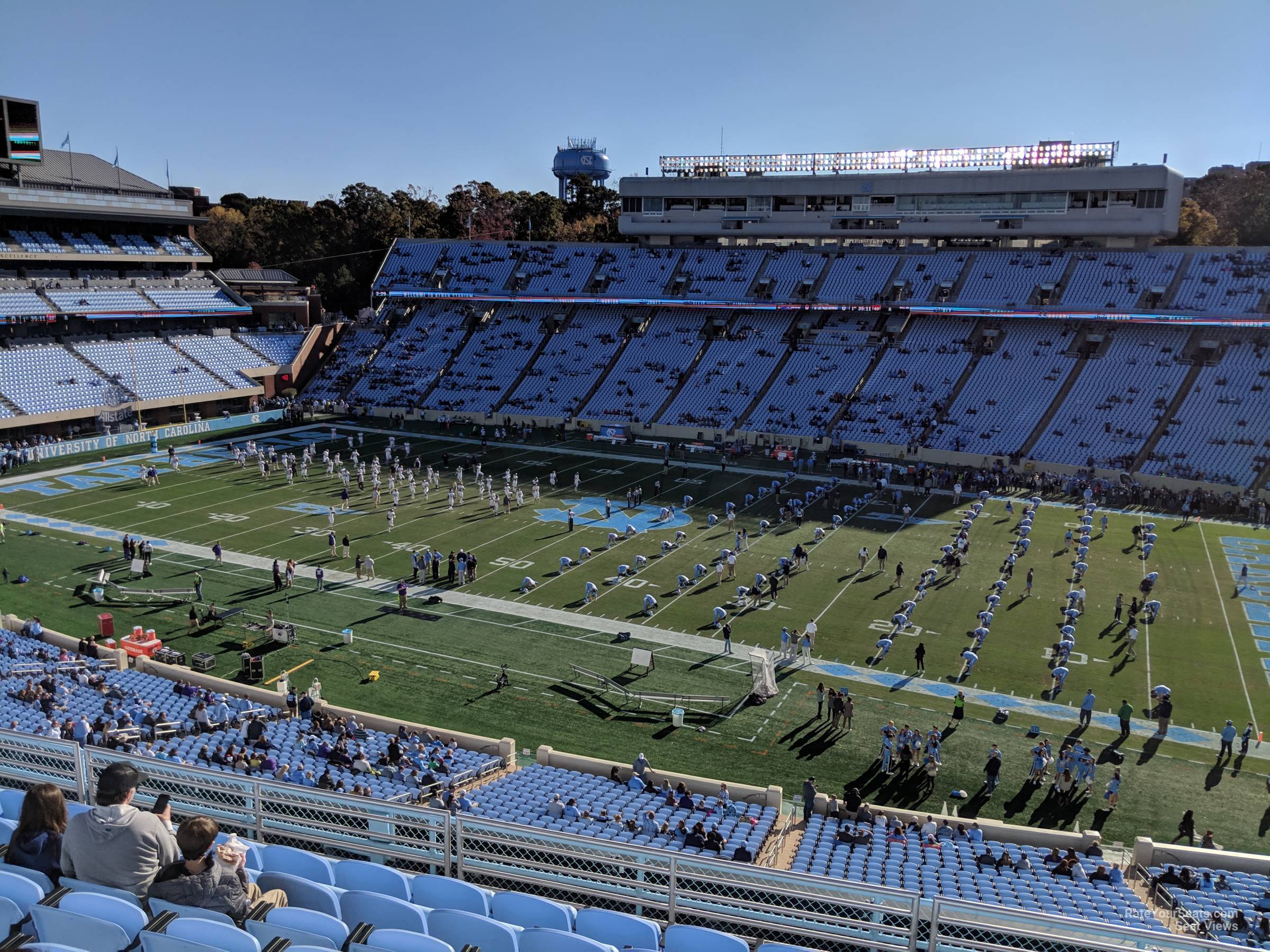 section 209, row k seat view  - kenan memorial stadium