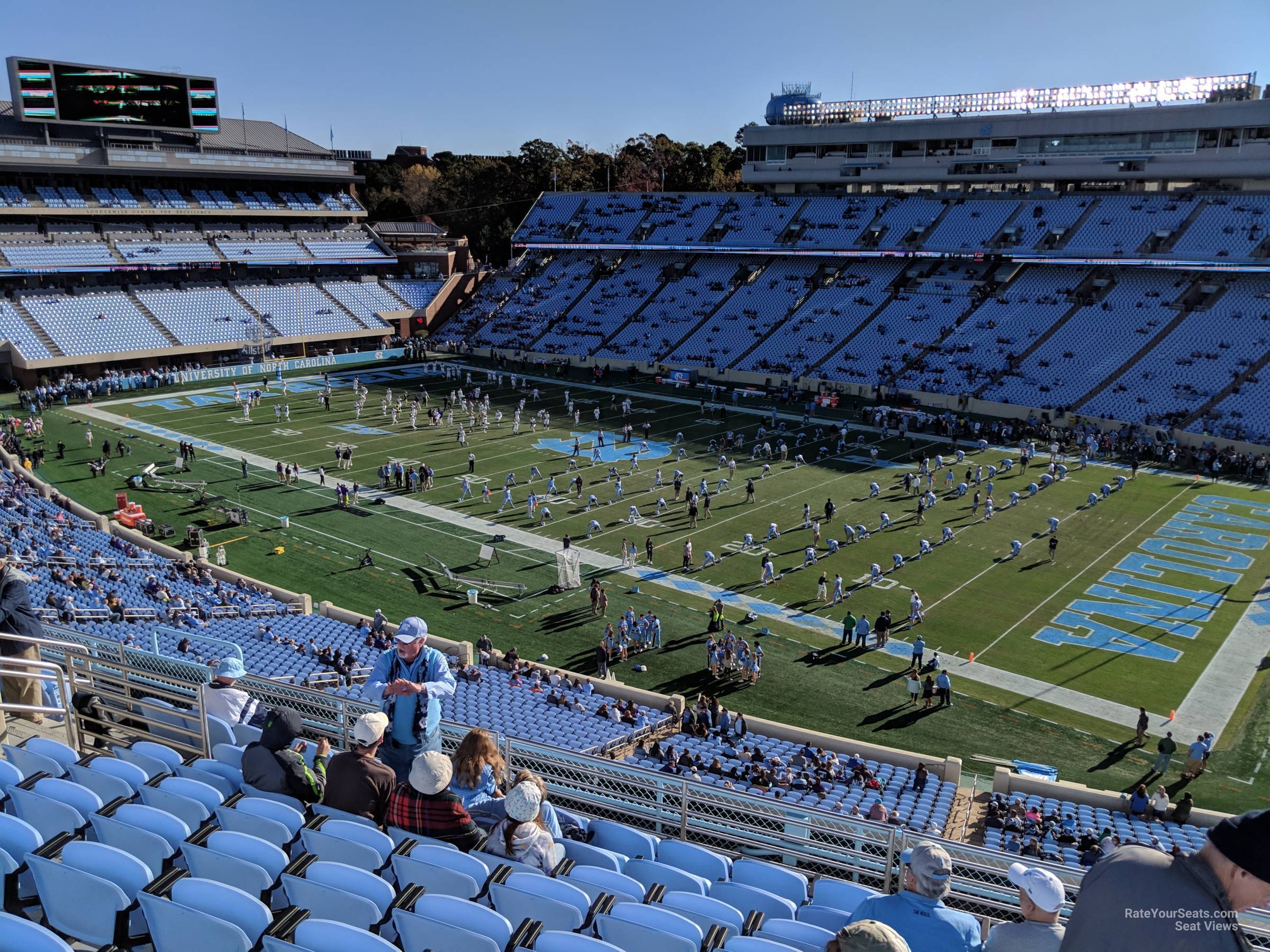 section 211, row k seat view  - kenan memorial stadium