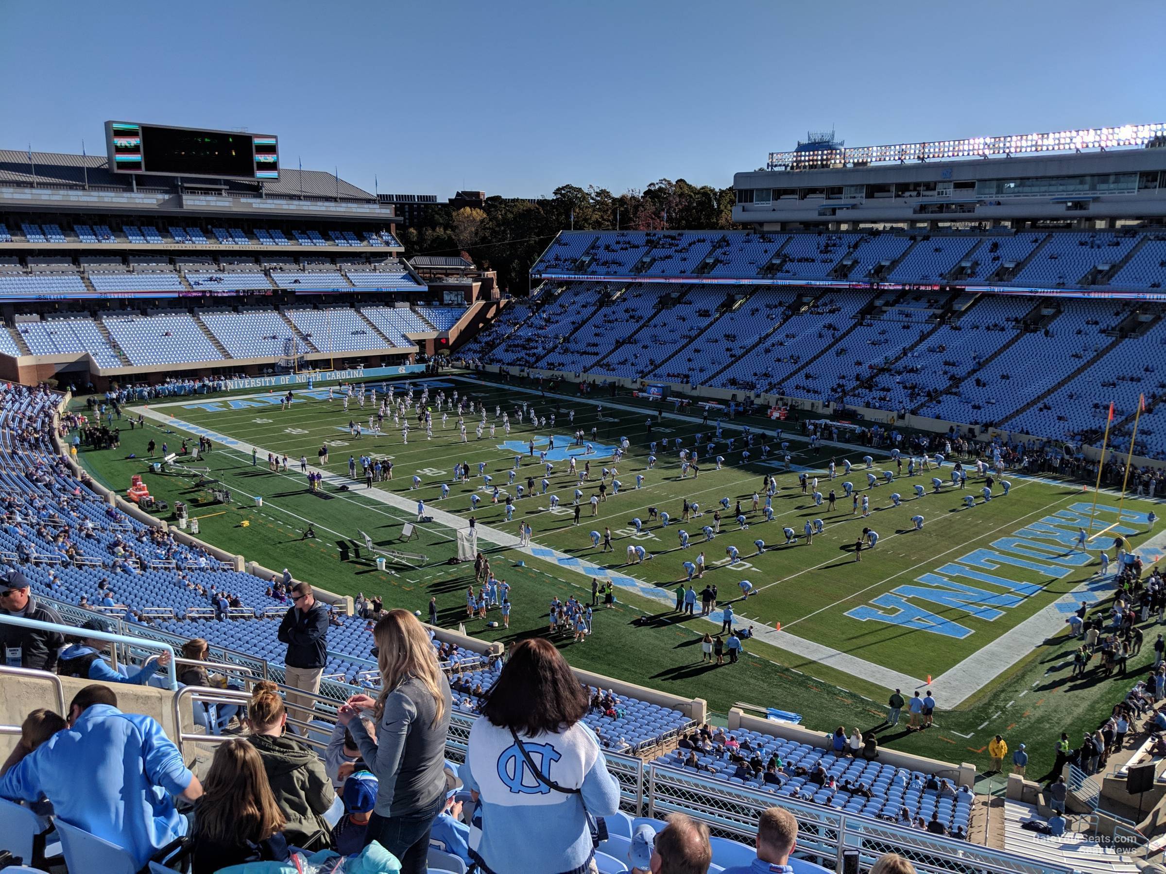 section 212, row k seat view  - kenan memorial stadium