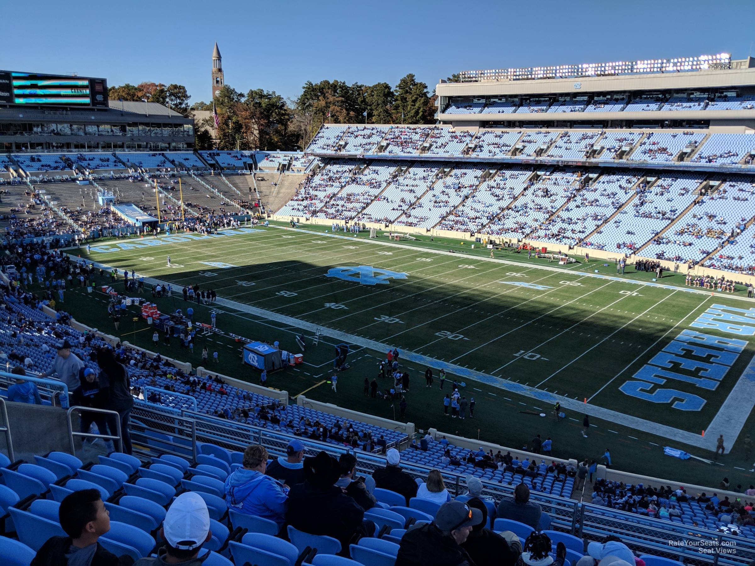 section 230, row k seat view  - kenan memorial stadium