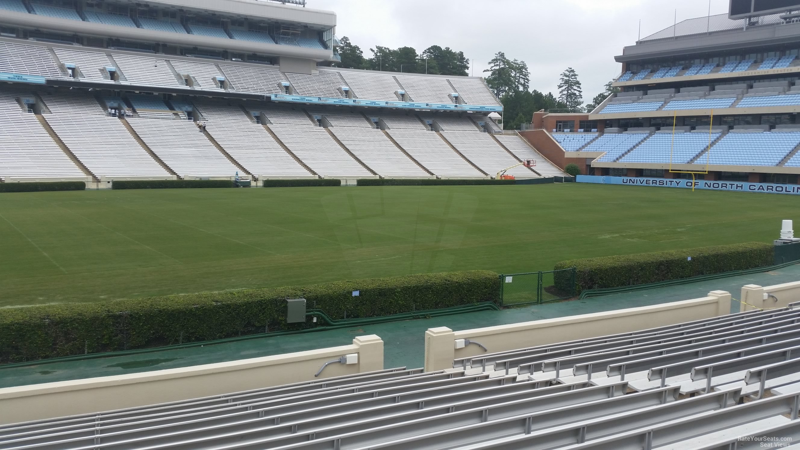 kenan memorial stadium section 122 rateyourseats com kenan stadium seating chart seat numbers