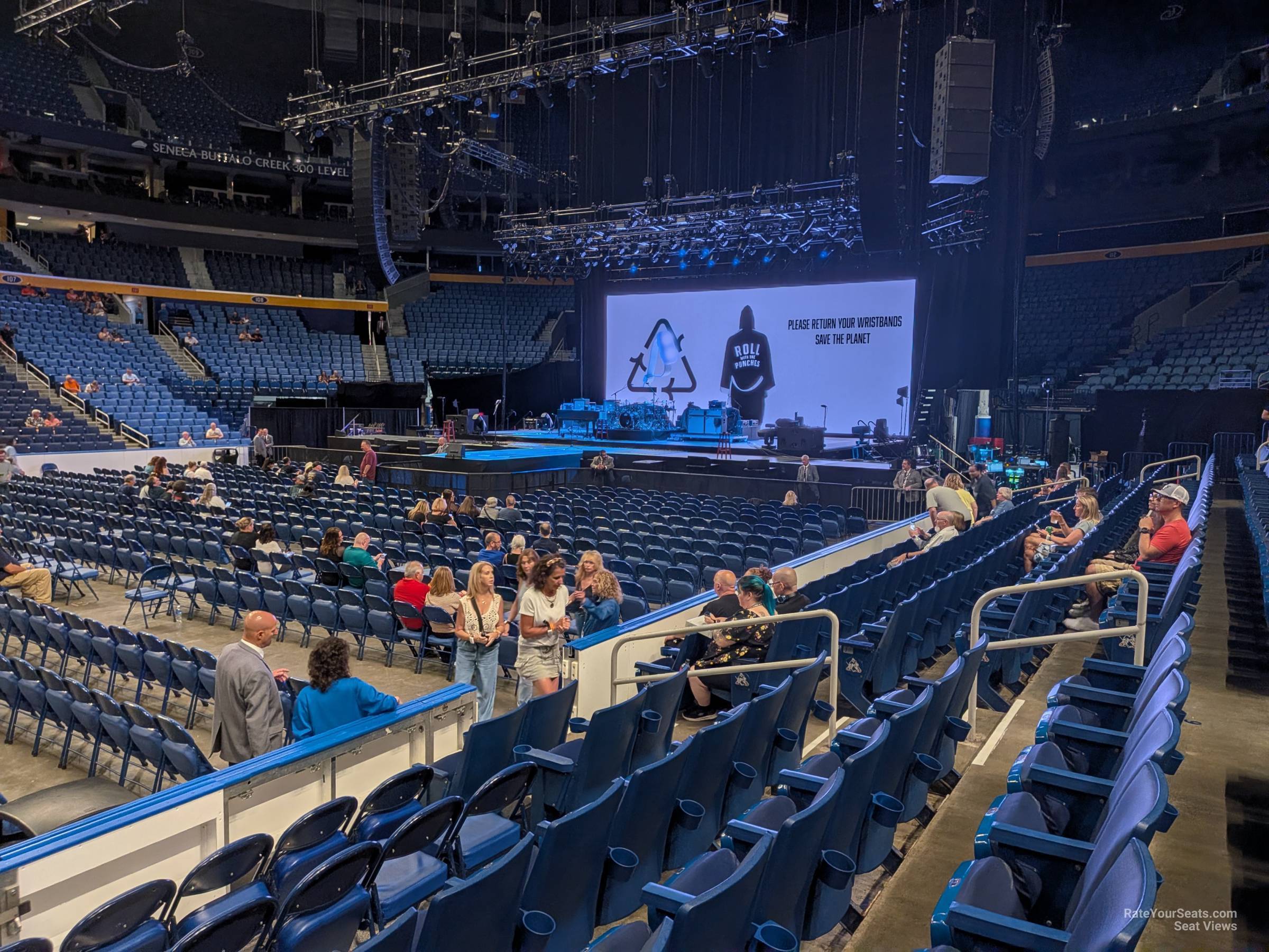 section 117, row 6 seat view  for concert - keybank center