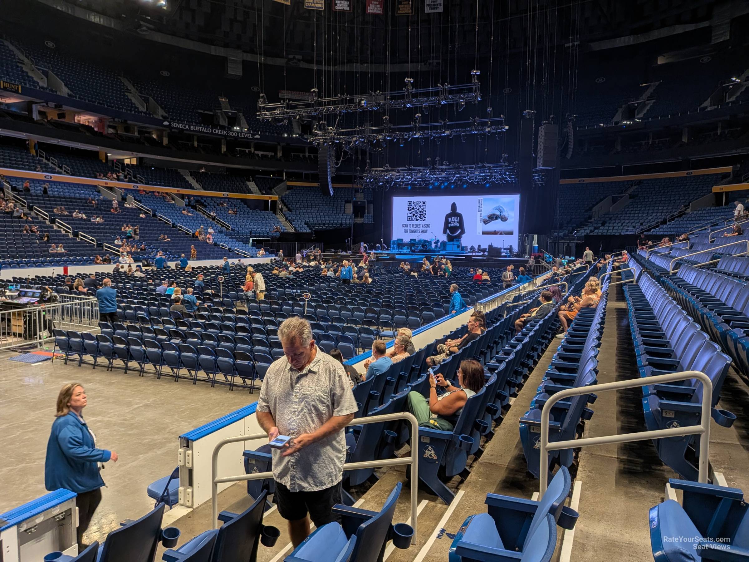 section 119, row 6 seat view  for concert - keybank center