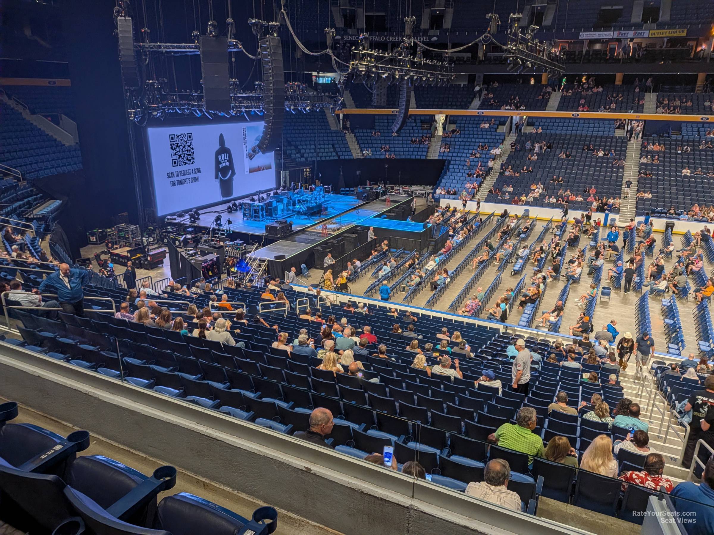 section 208, row 3 seat view  for concert - keybank center