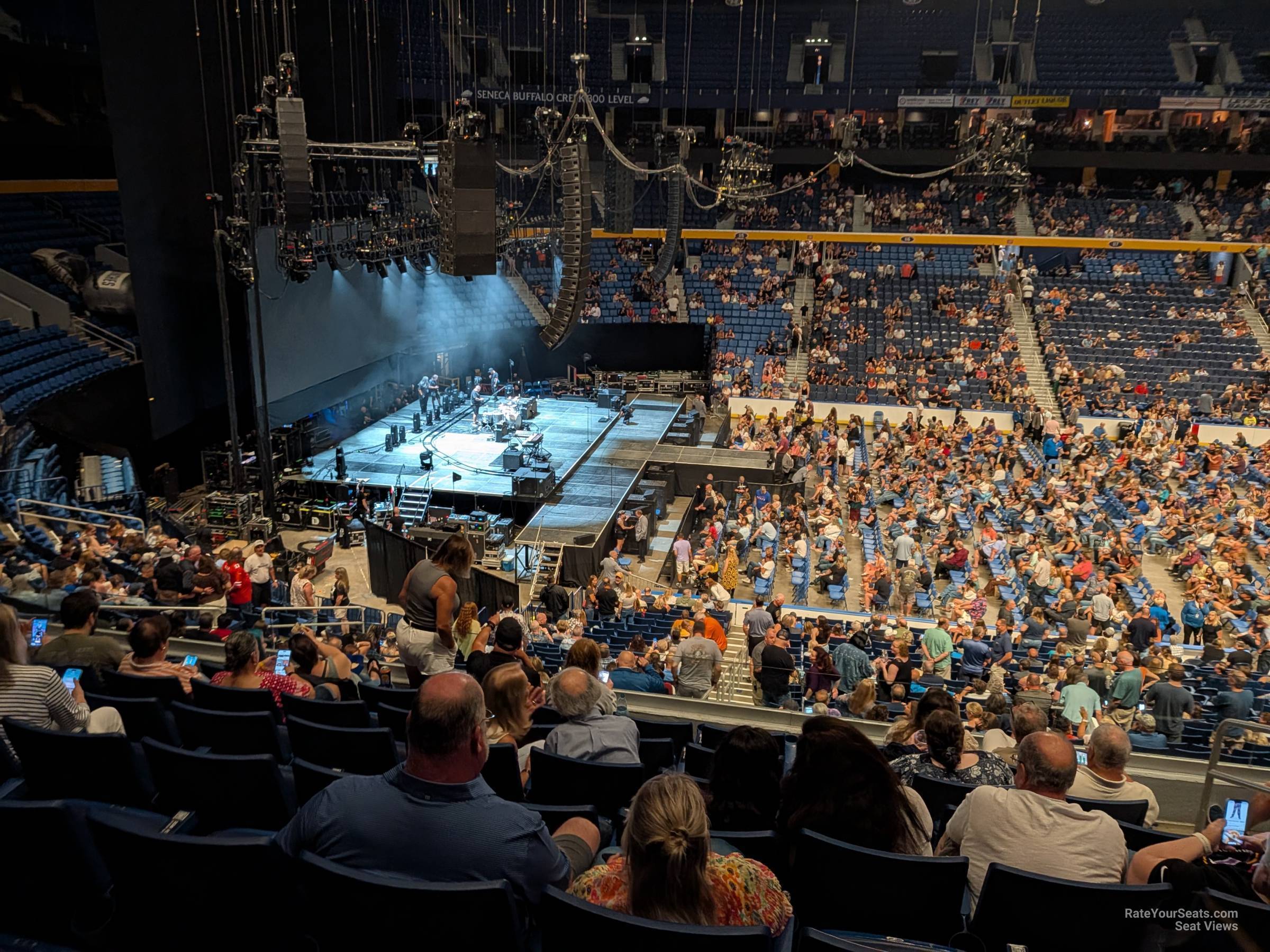 section 208, row 7 seat view  for concert - keybank center