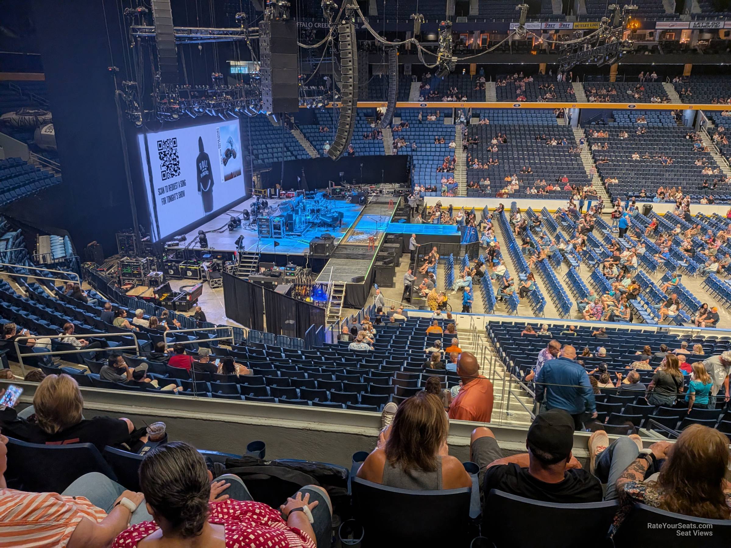 section 209, row 3 seat view  for concert - keybank center