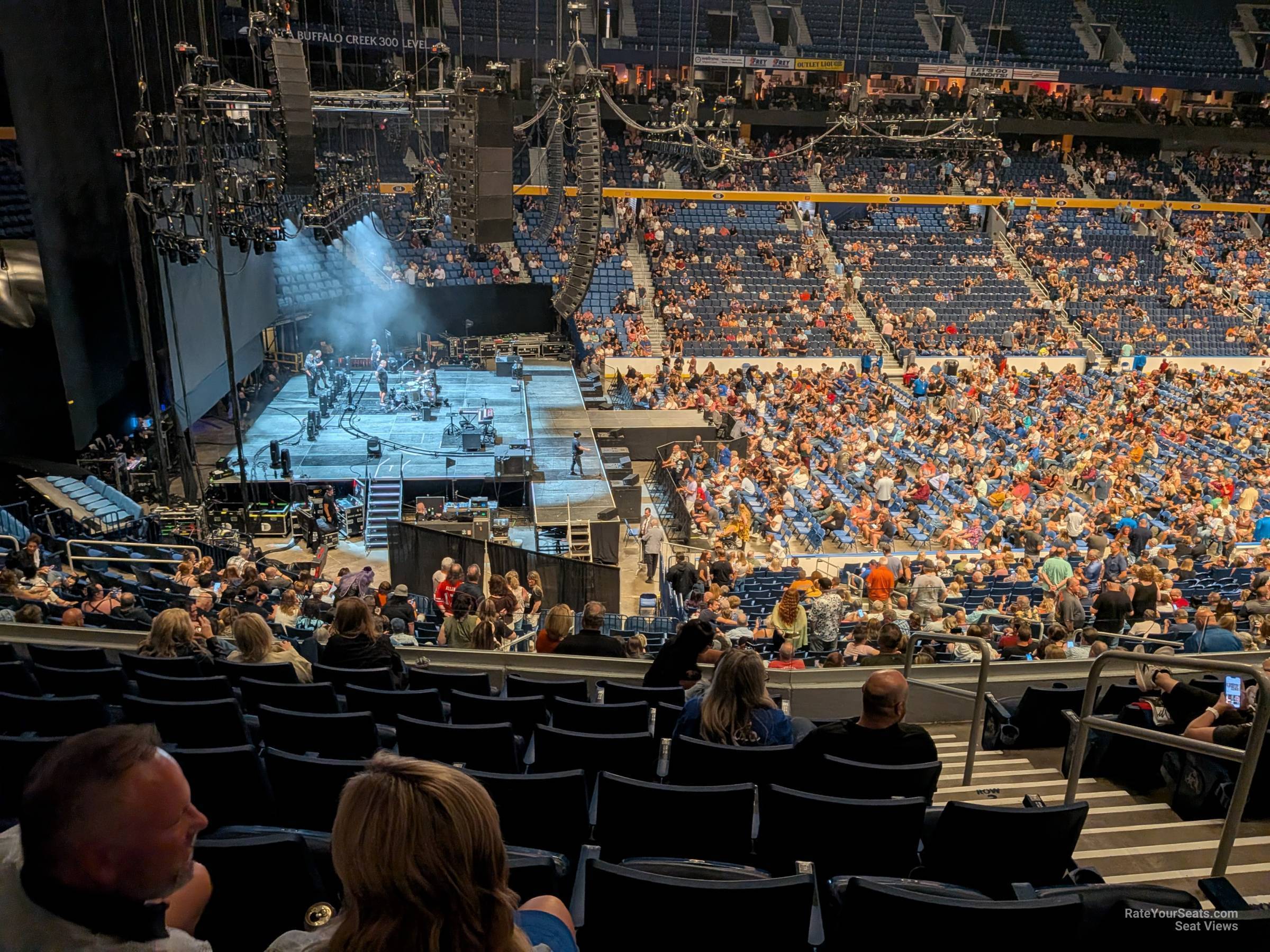section 209, row 7 seat view  for concert - keybank center
