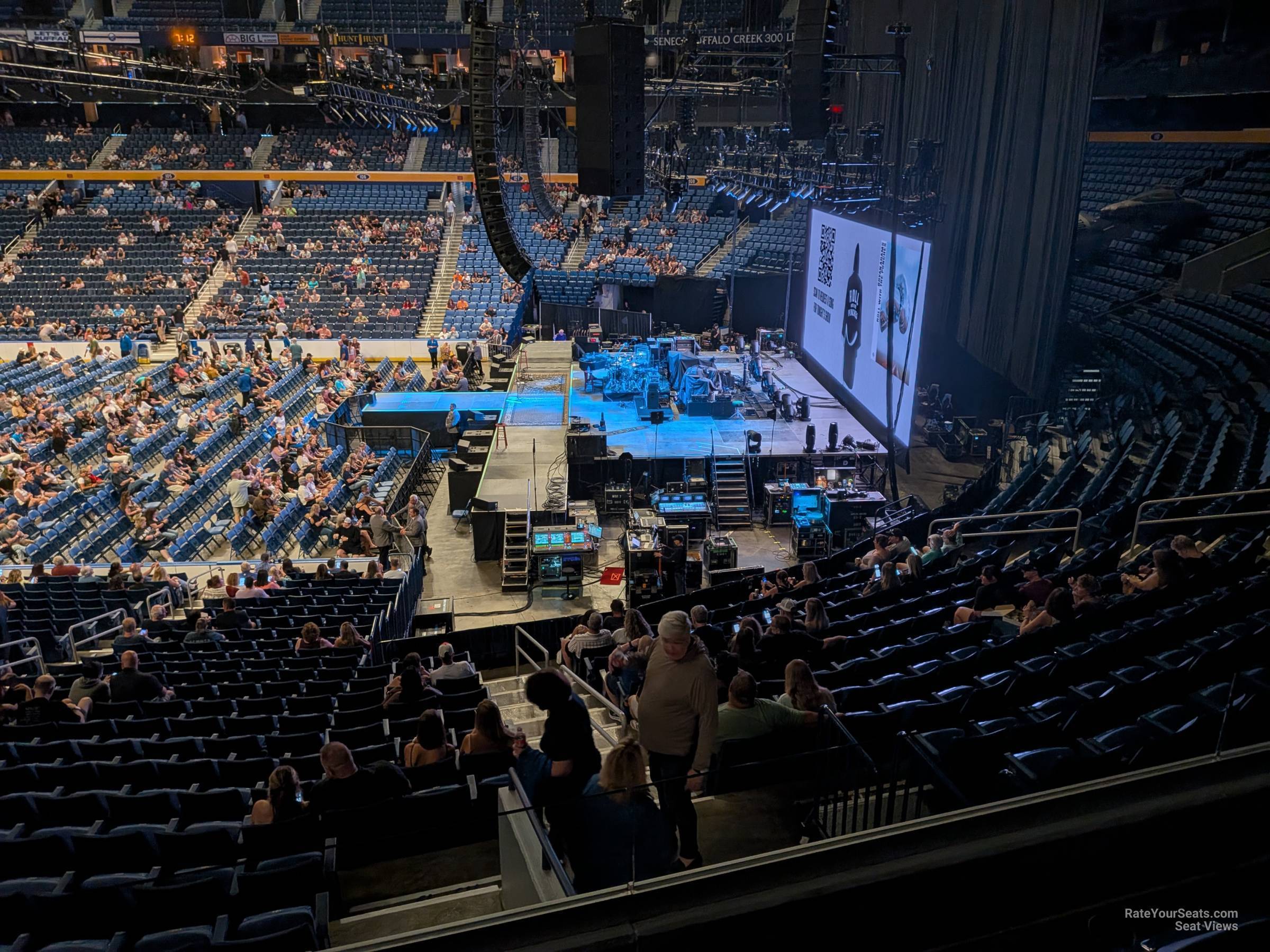 section 215, row 3 seat view  for concert - keybank center