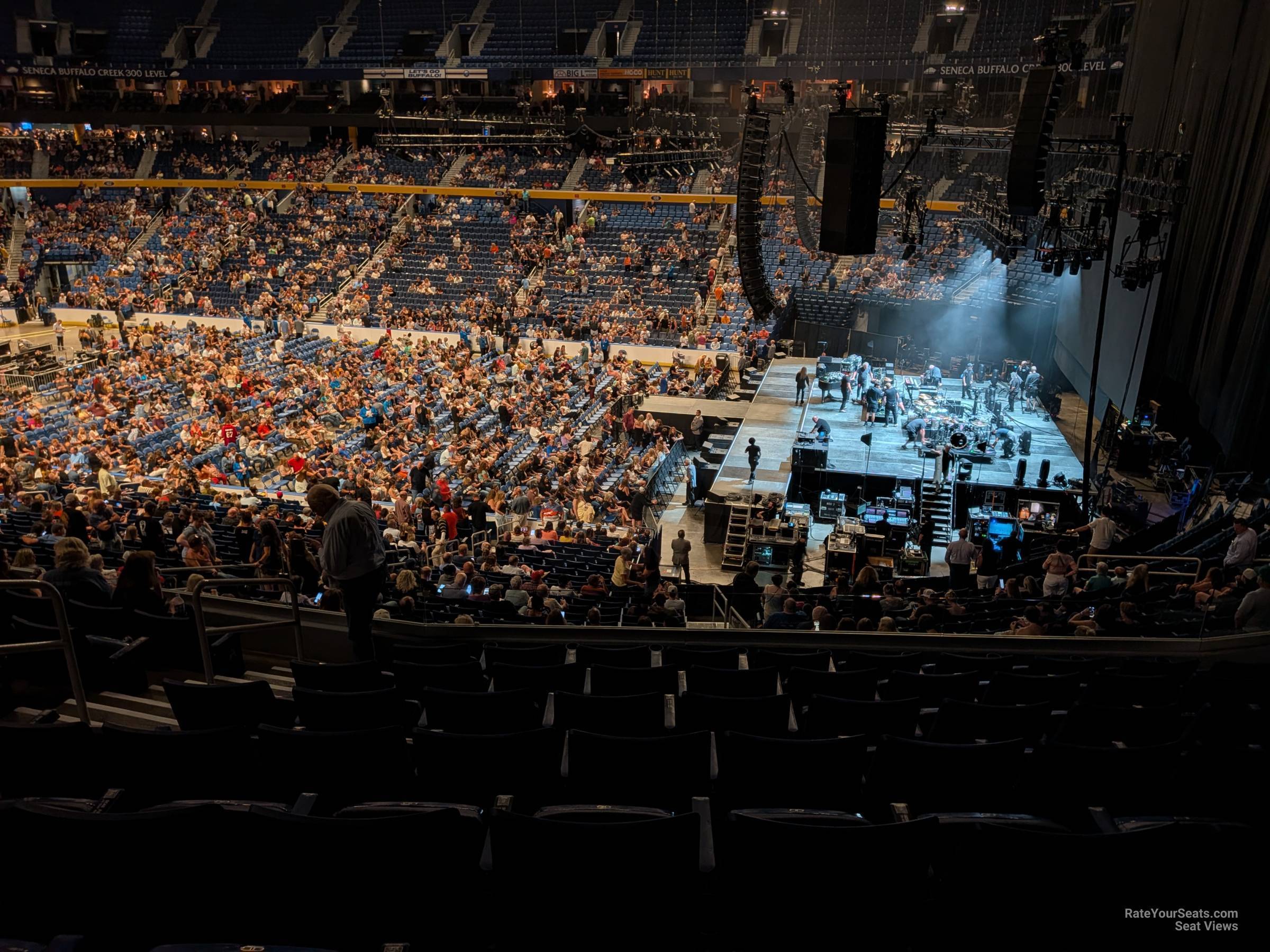 section 215, row 7 seat view  for concert - keybank center