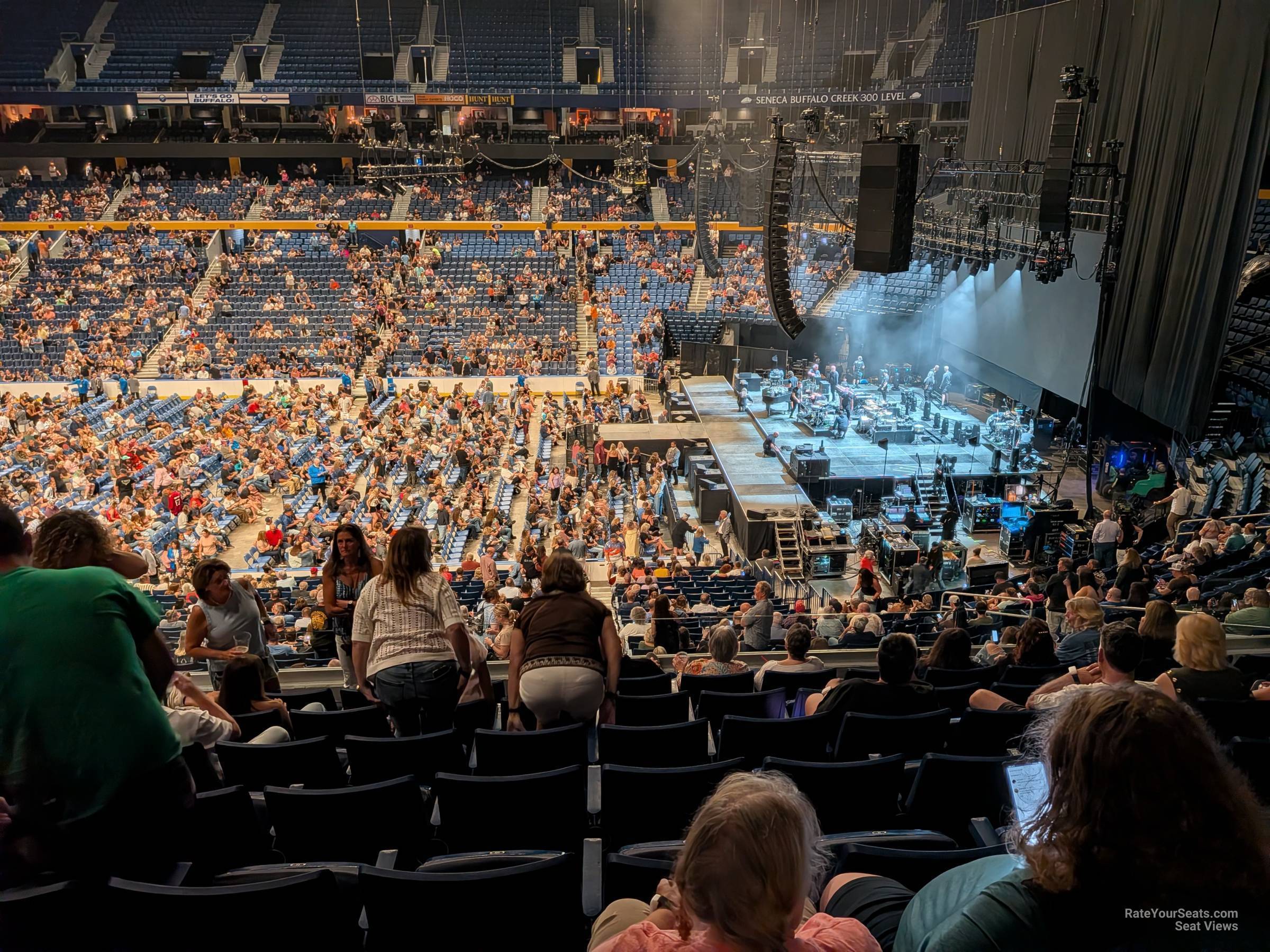 section 216, row 7 seat view  for concert - keybank center