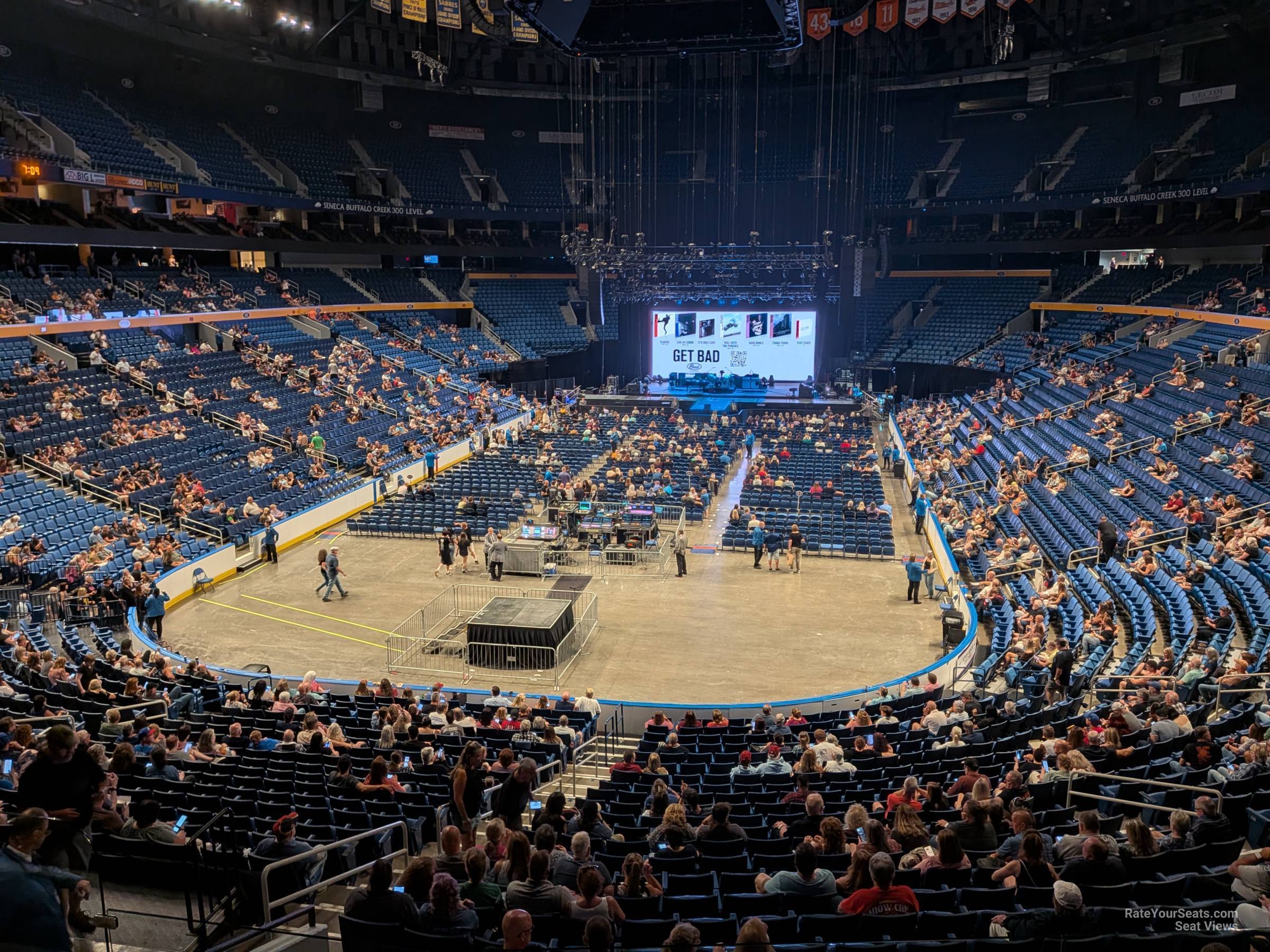 section 225, row 3 seat view  for concert - keybank center