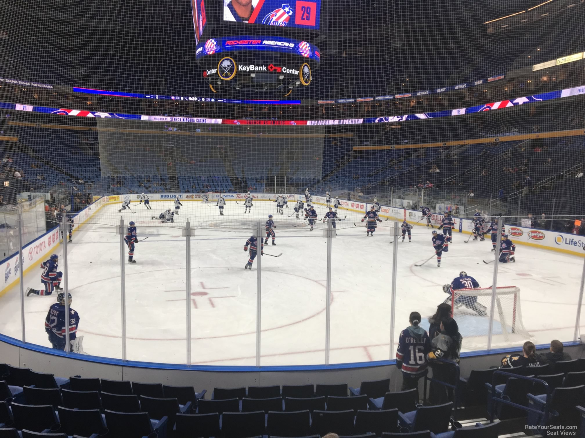 section 100, row 4 seat view  for hockey - keybank center