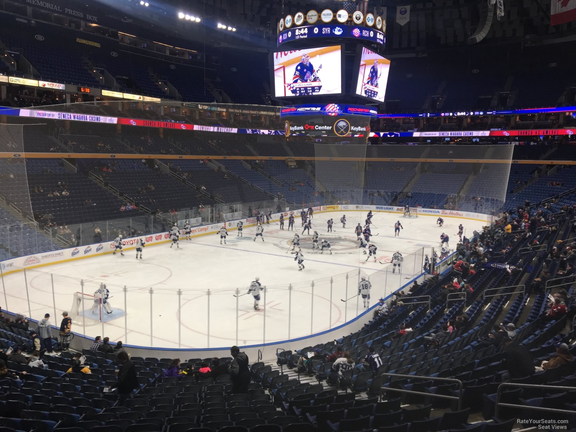 section 109, row 22 seat view  for hockey - keybank center