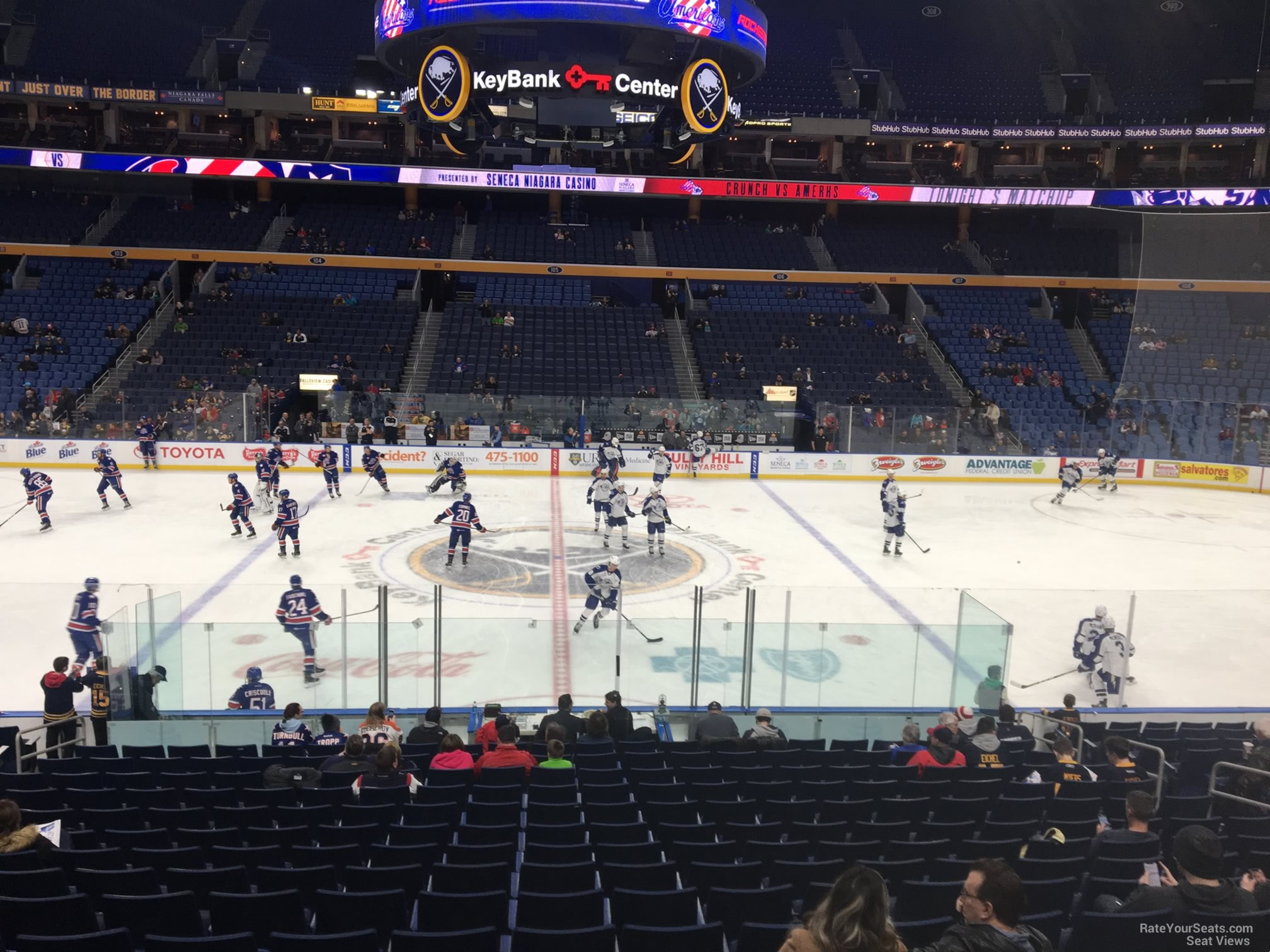 section 117, row 22 seat view  for hockey - keybank center