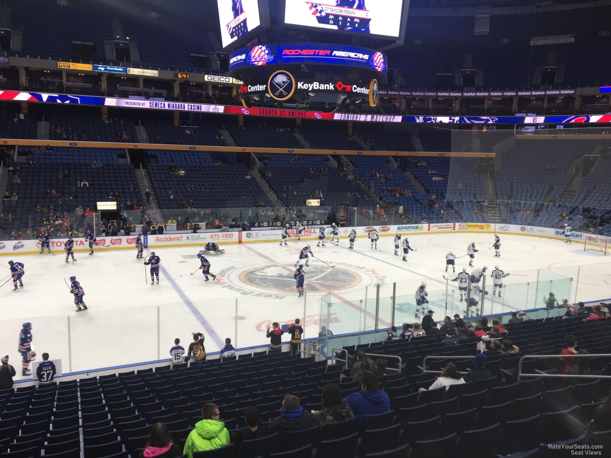 section 118, row 22 seat view  for hockey - keybank center