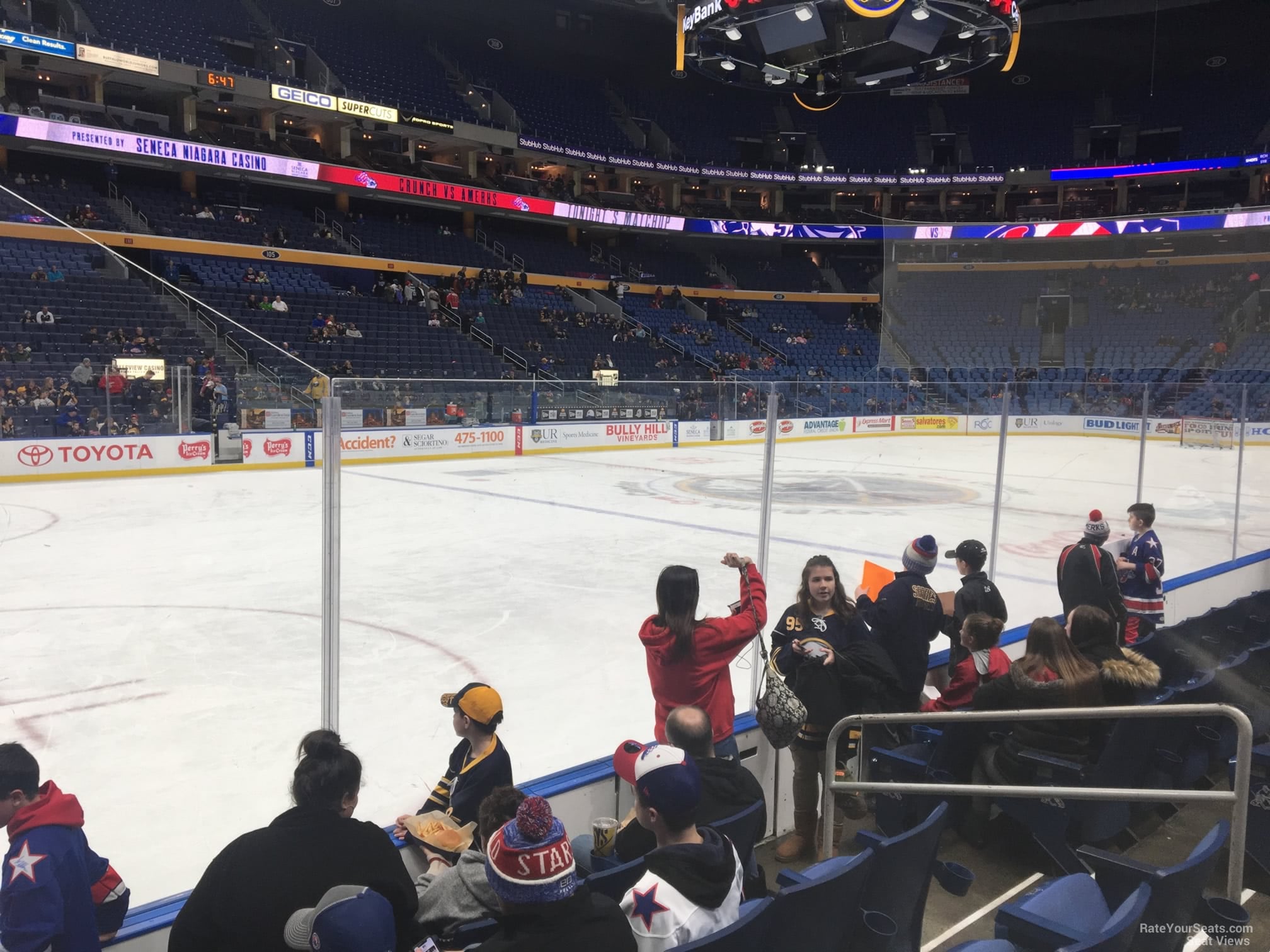 section 119, row 4 seat view  for hockey - keybank center