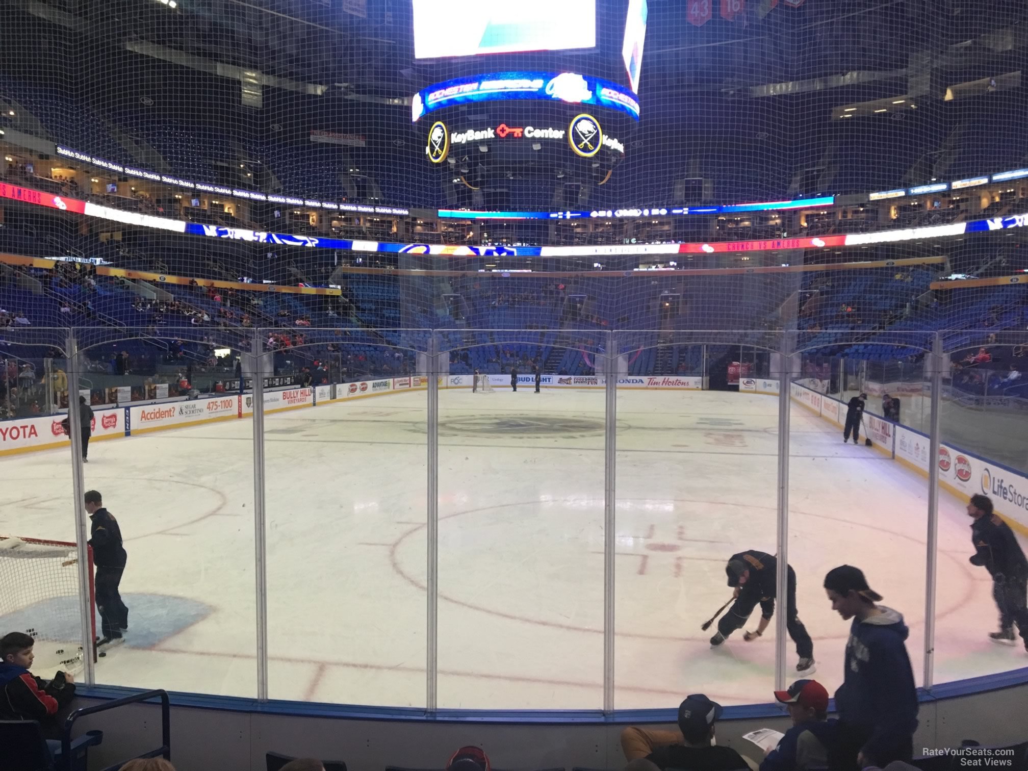 section 122, row 4 seat view  for hockey - keybank center