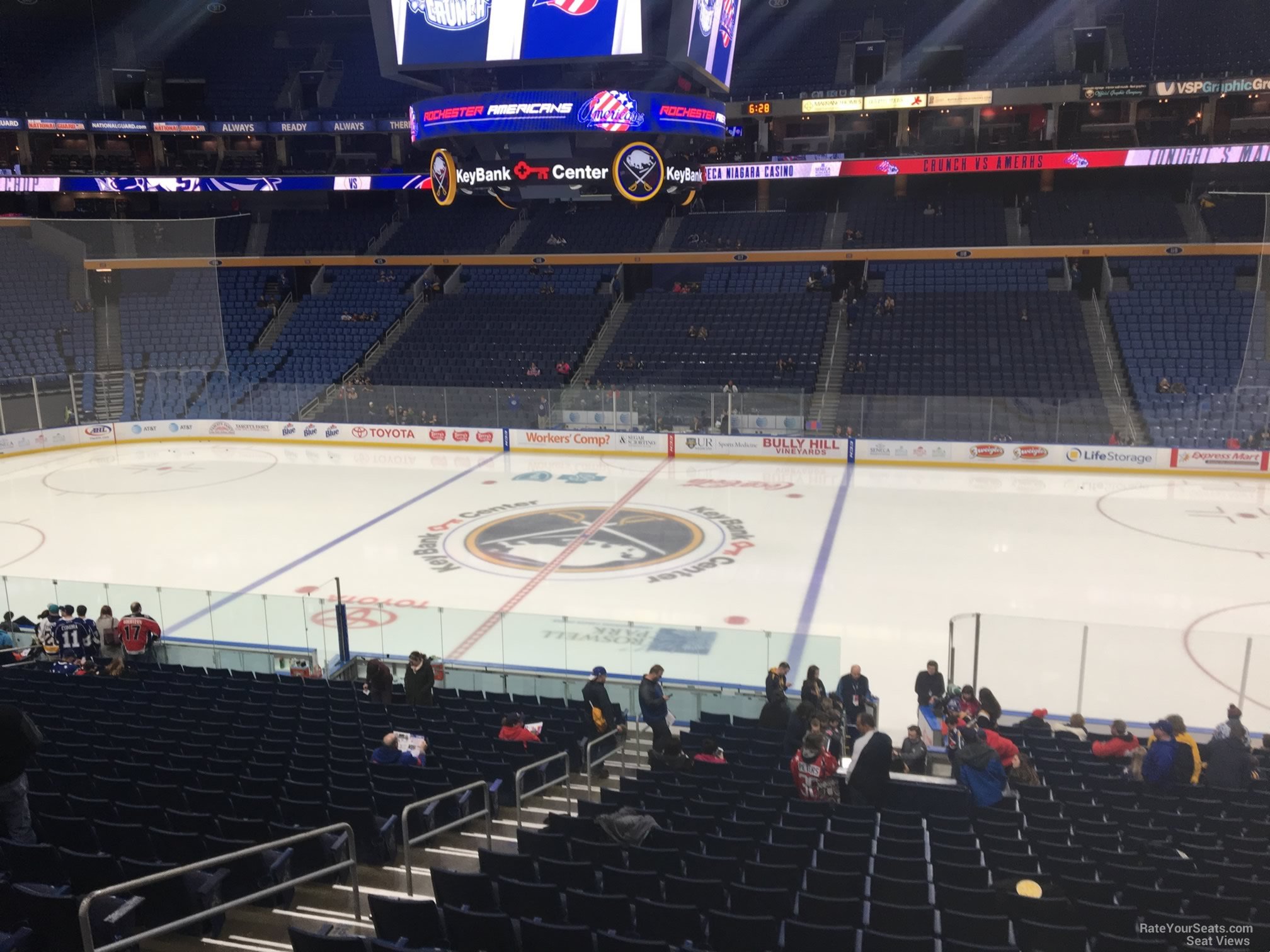 section 206, row 4 seat view  for hockey - keybank center
