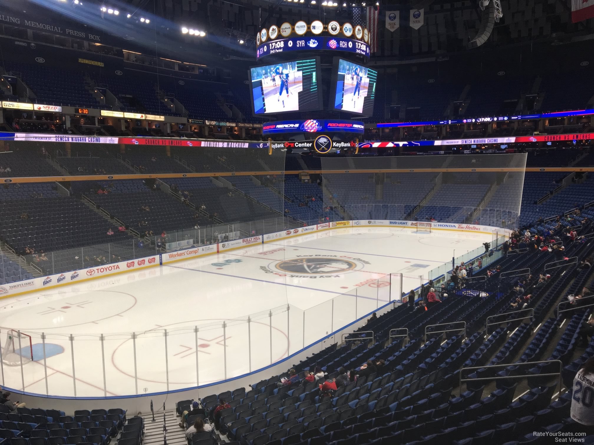 section 212, row 4 seat view  for hockey - keybank center