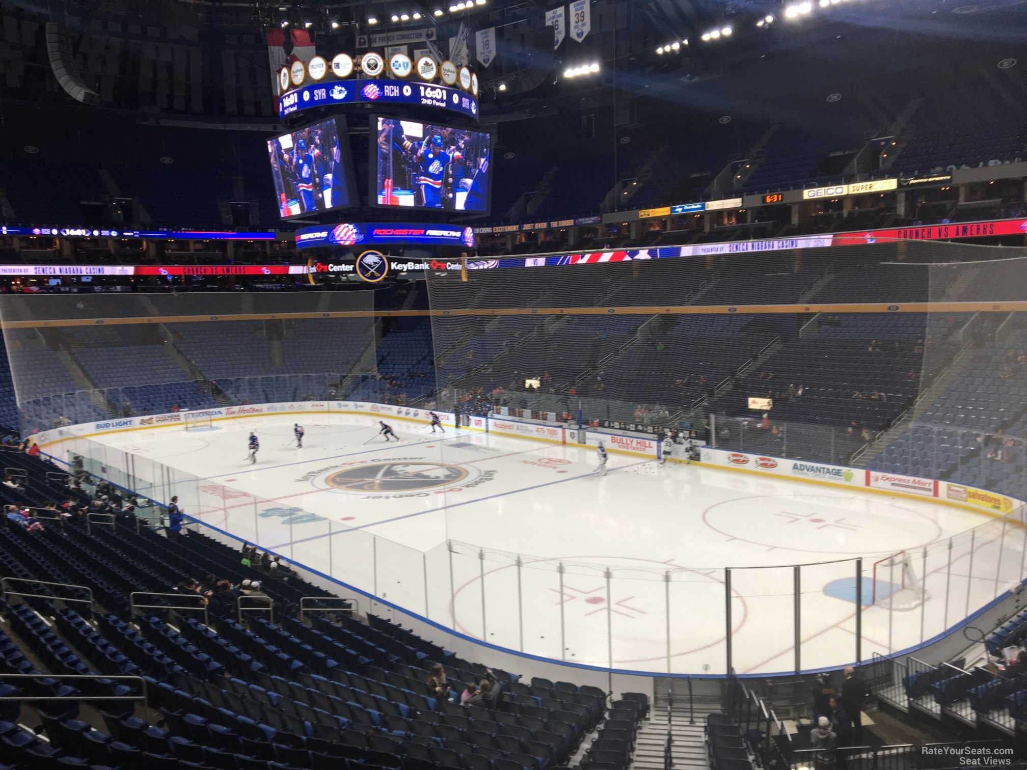 section 213, row 4 seat view  for hockey - keybank center