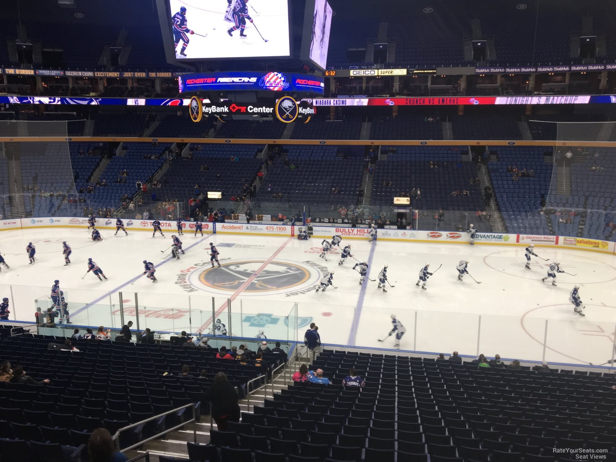 section 217, row 4 seat view  for hockey - keybank center