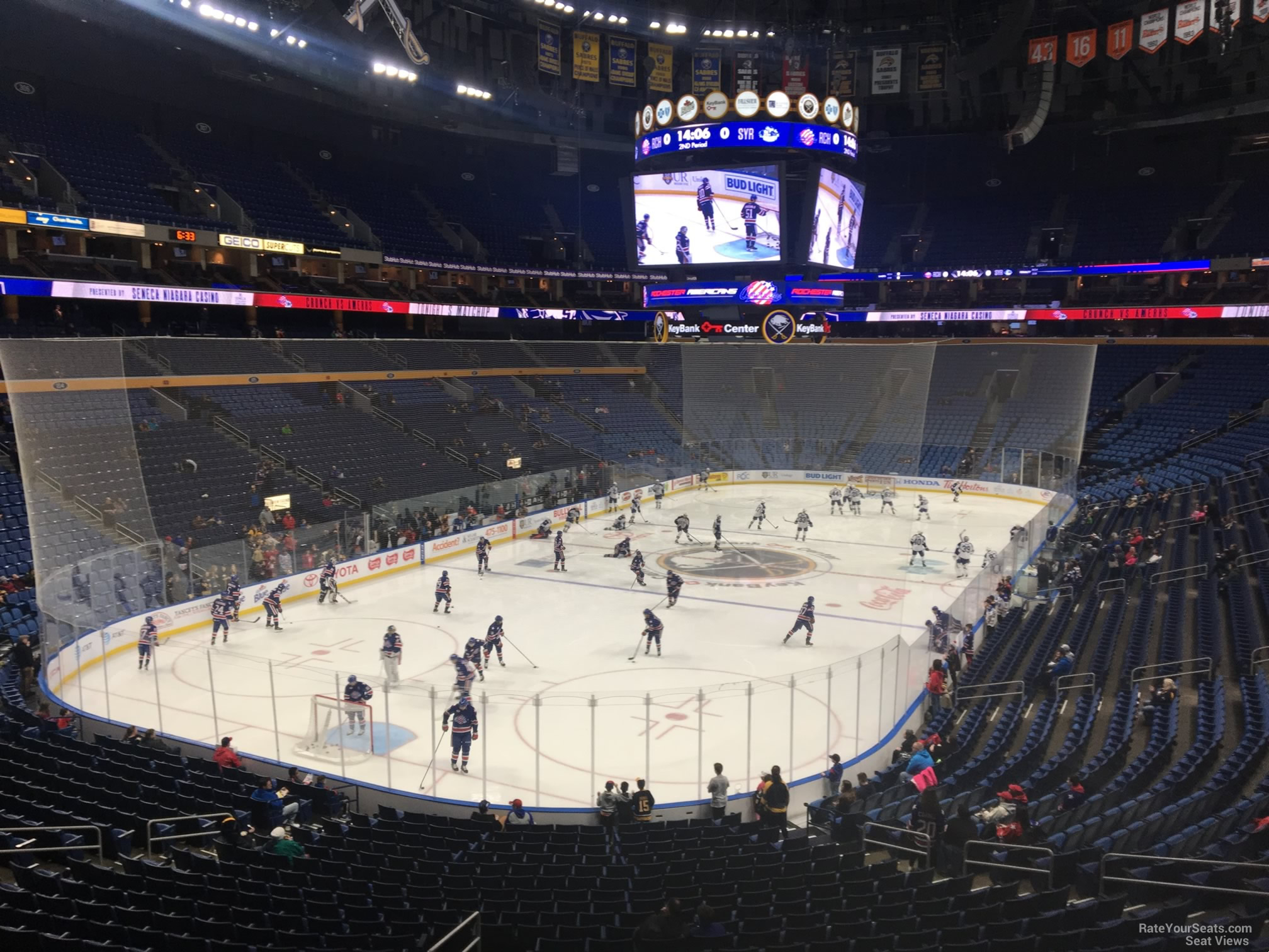 section 224, row 4 seat view  for hockey - keybank center