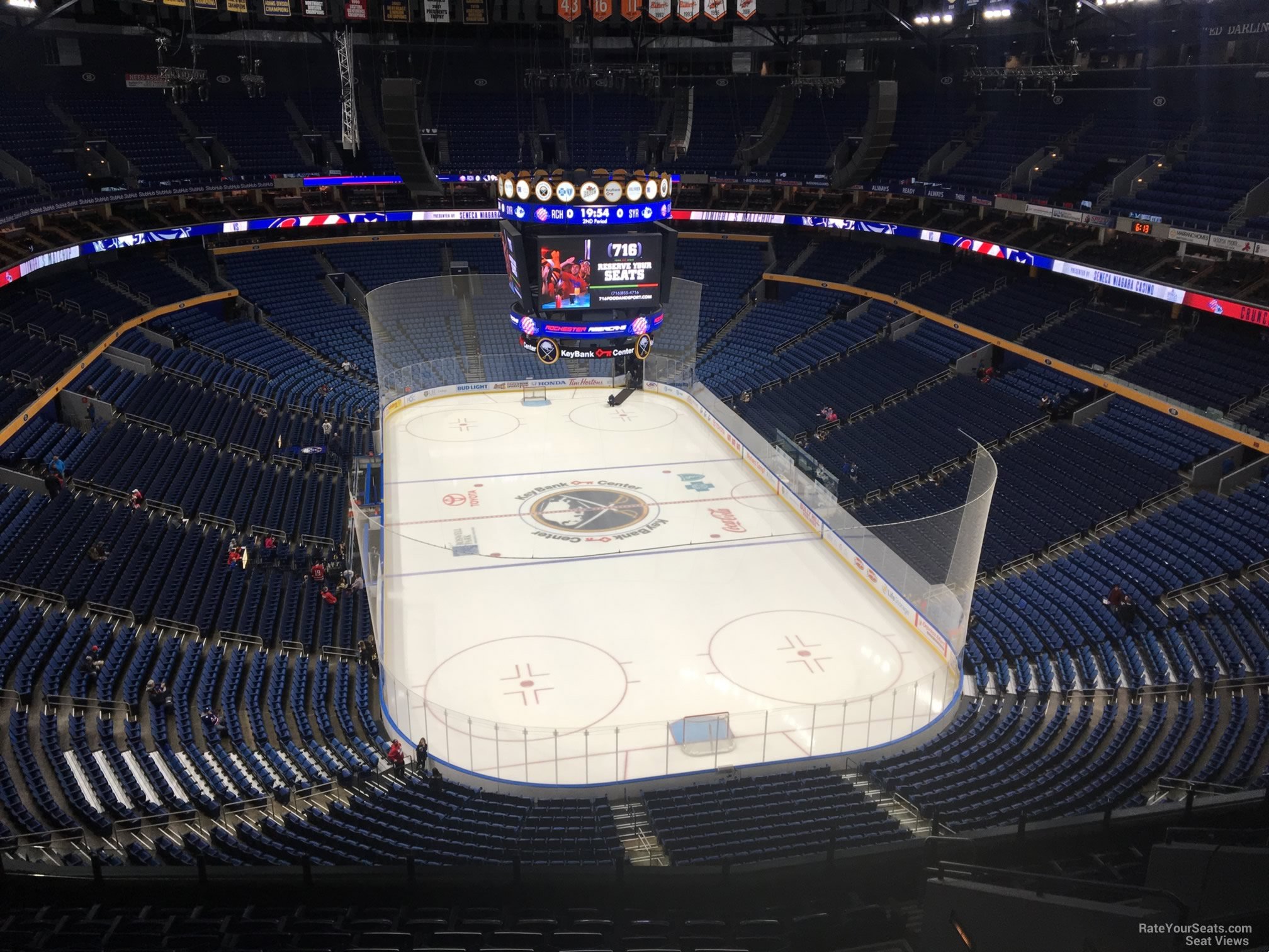 section 300, row 13 seat view  for hockey - keybank center