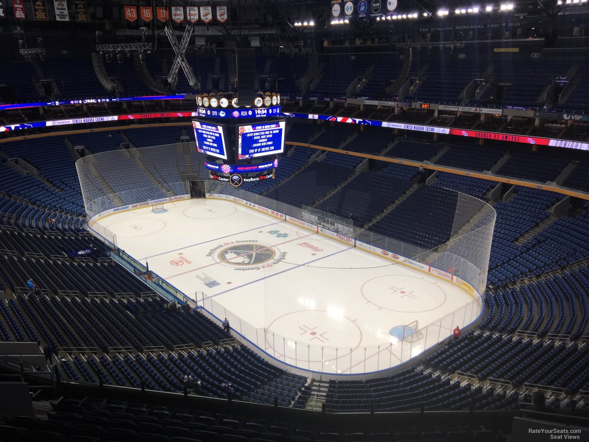 section 301, row 13 seat view  for hockey - keybank center