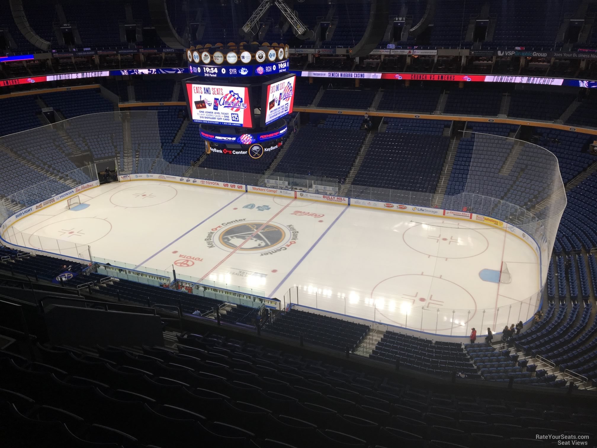 section 304, row 13 seat view  for hockey - keybank center