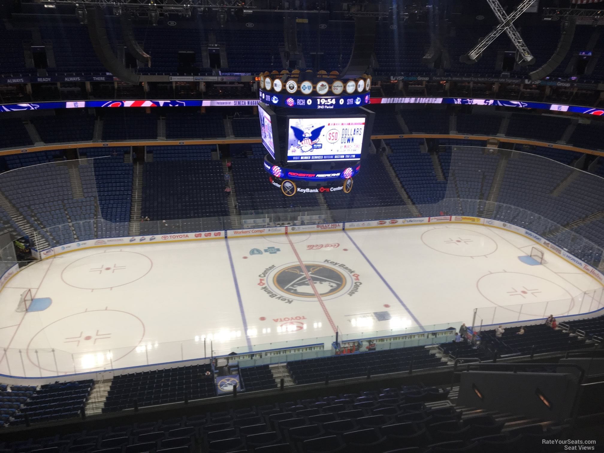 section 307, row 13 seat view  for hockey - keybank center