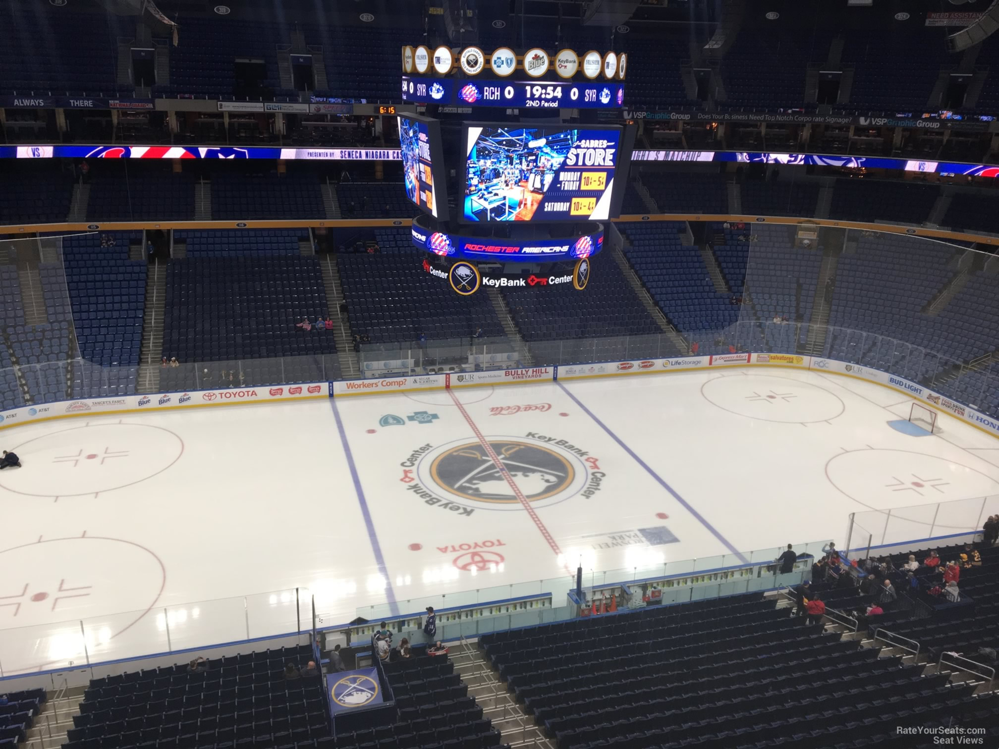 section 307, row 4 seat view  for hockey - keybank center