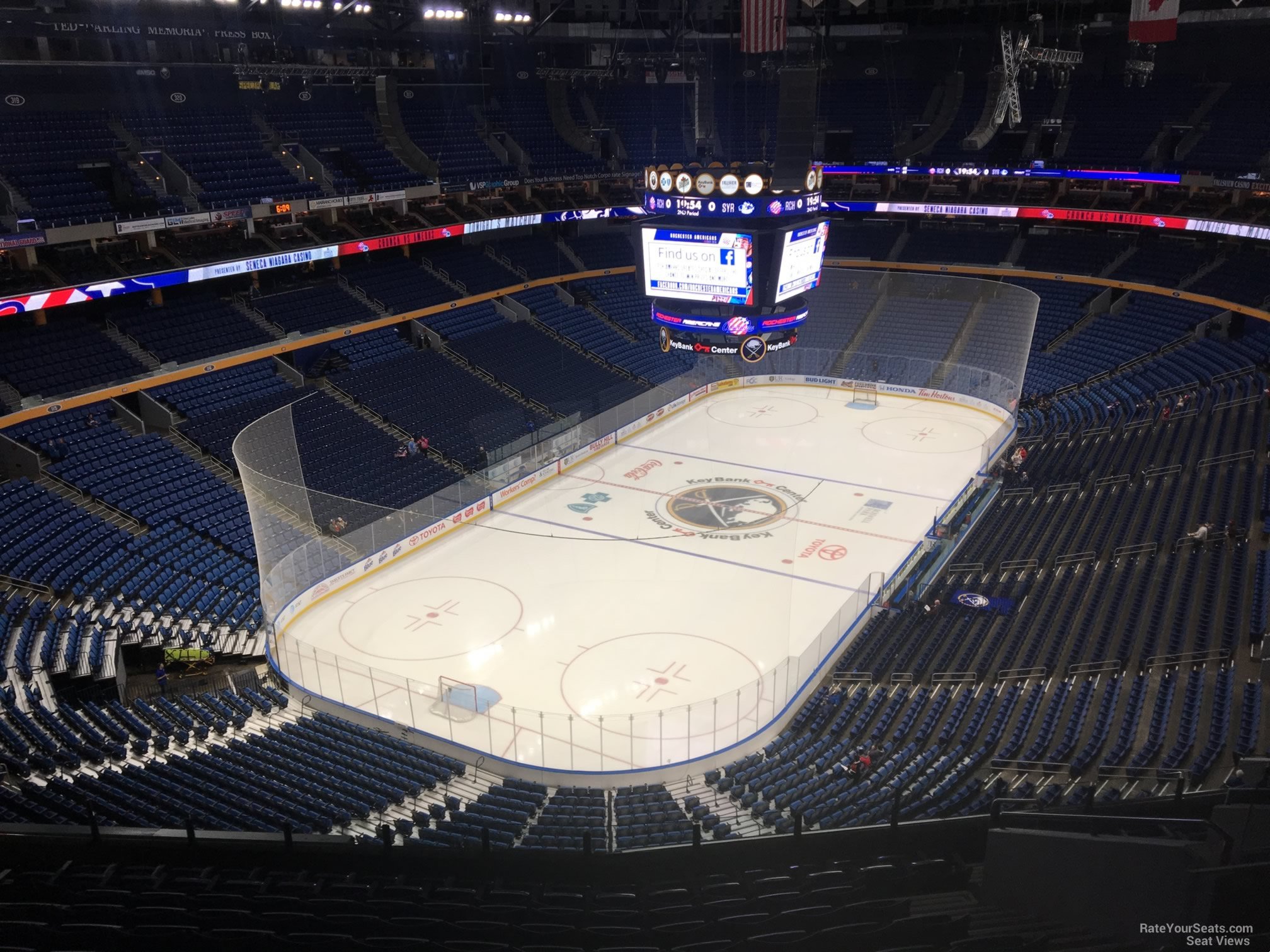 section 311, row 13 seat view  for hockey - keybank center