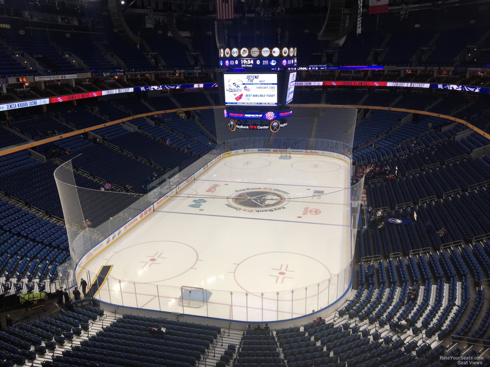 section 312, row 4 seat view  for hockey - keybank center