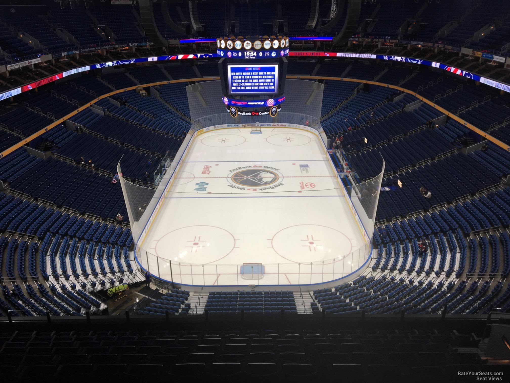 section 313, row 13 seat view  for hockey - keybank center