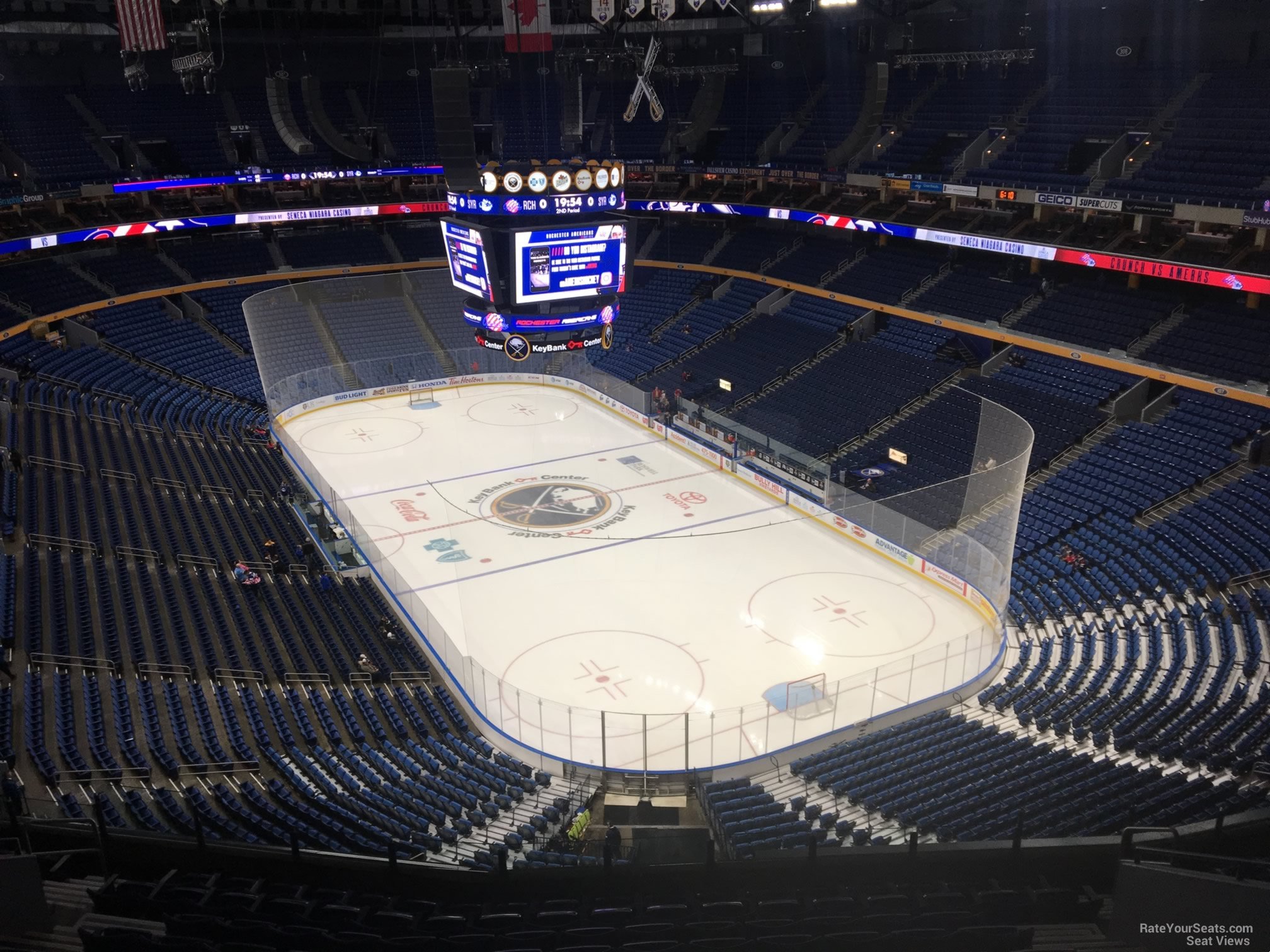 section 315, row 13 seat view  for hockey - keybank center